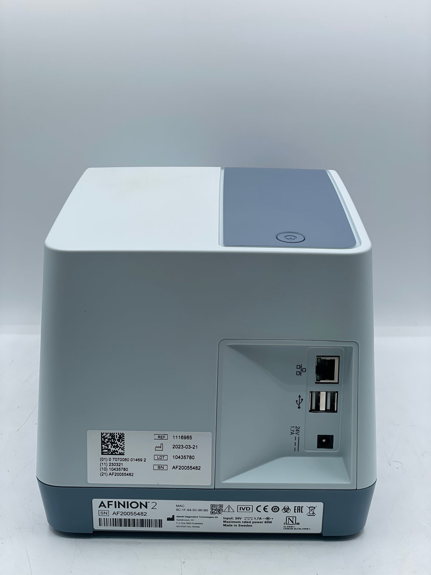 Abbott Afinion2 Clinical Diagnostics Analyzer with Power Supply