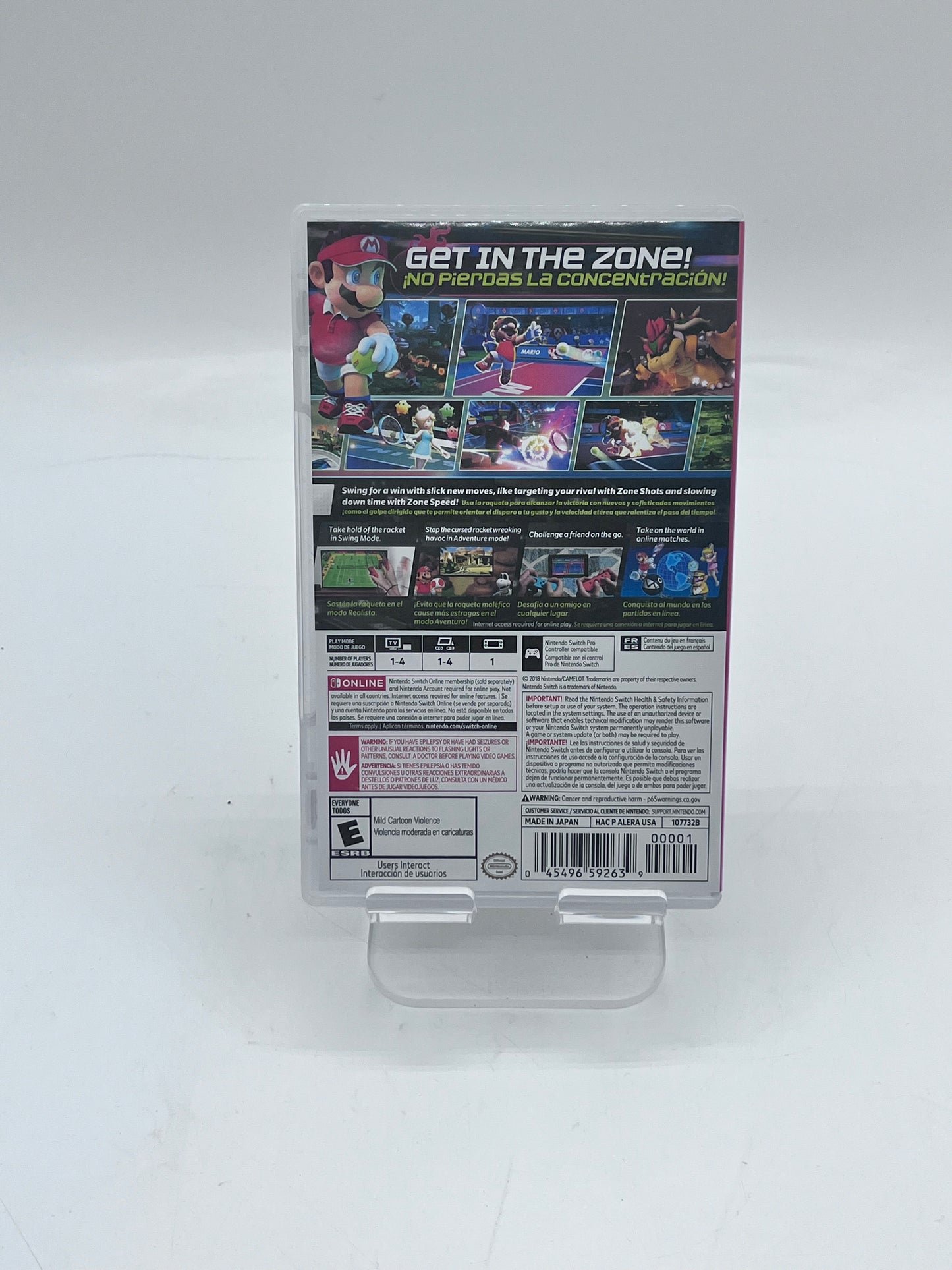 Mario Tennis Aces (Nintendo Switch, 2018) Complete in Box Great Condition