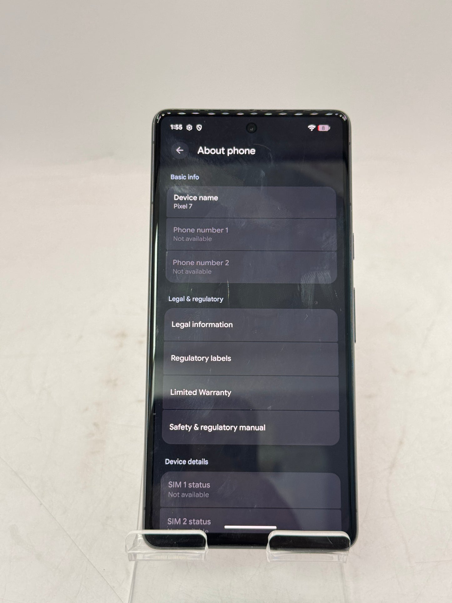 Google Pixel 7 - 128 GB - Obsidian (Unlocked) Free Shipping READ