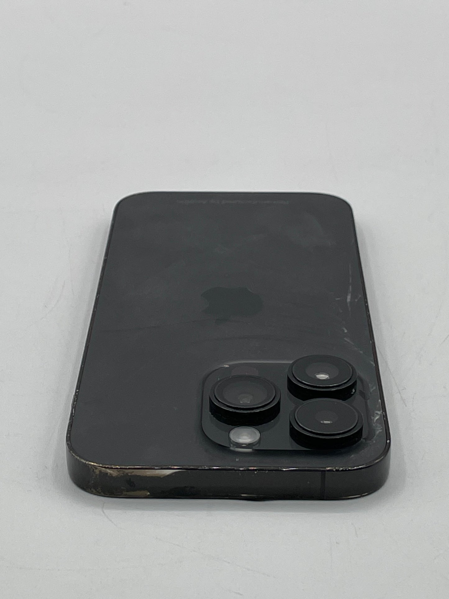 Unlocked Apple iPhone 14 Pro 256GB Black A2650 MQ0N3LL/A Cracked 100% Battery