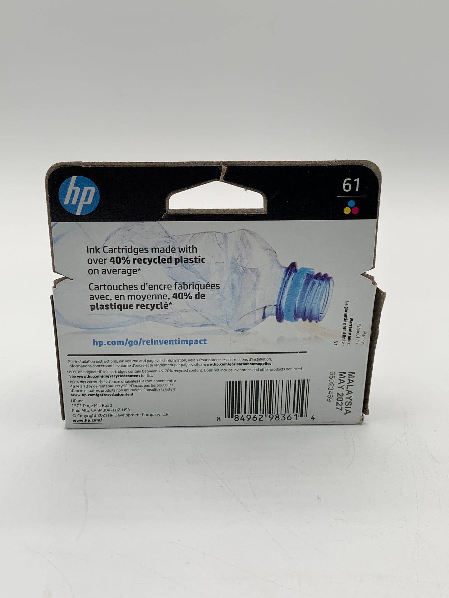HP 61 Multi-Colored Ink Cartridge - New In Box