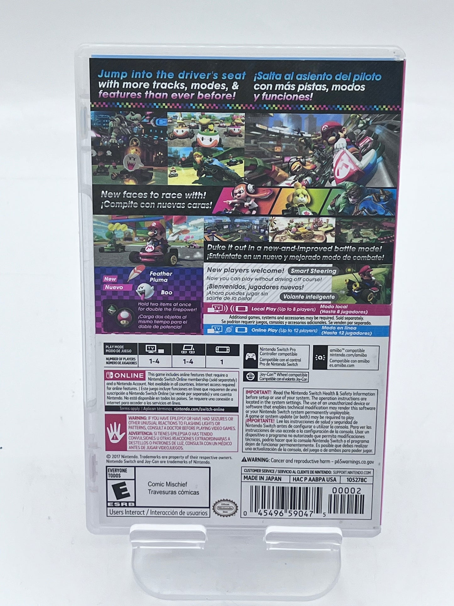 Mario Kart 8 Deluxe Edition (Nintendo Switch, 2017) Complete Free Shipping