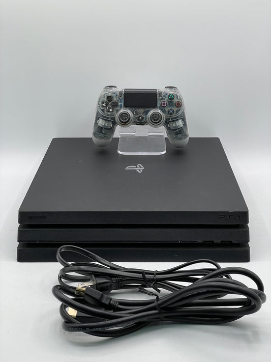 Sony PlayStation 4 (PS4) 1TB Jet Black CUH-7215B Console with controllers and cables