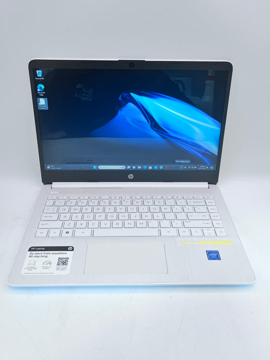 HP 14-dq0052dx 14" Intel N4120 8GB 64GB - White