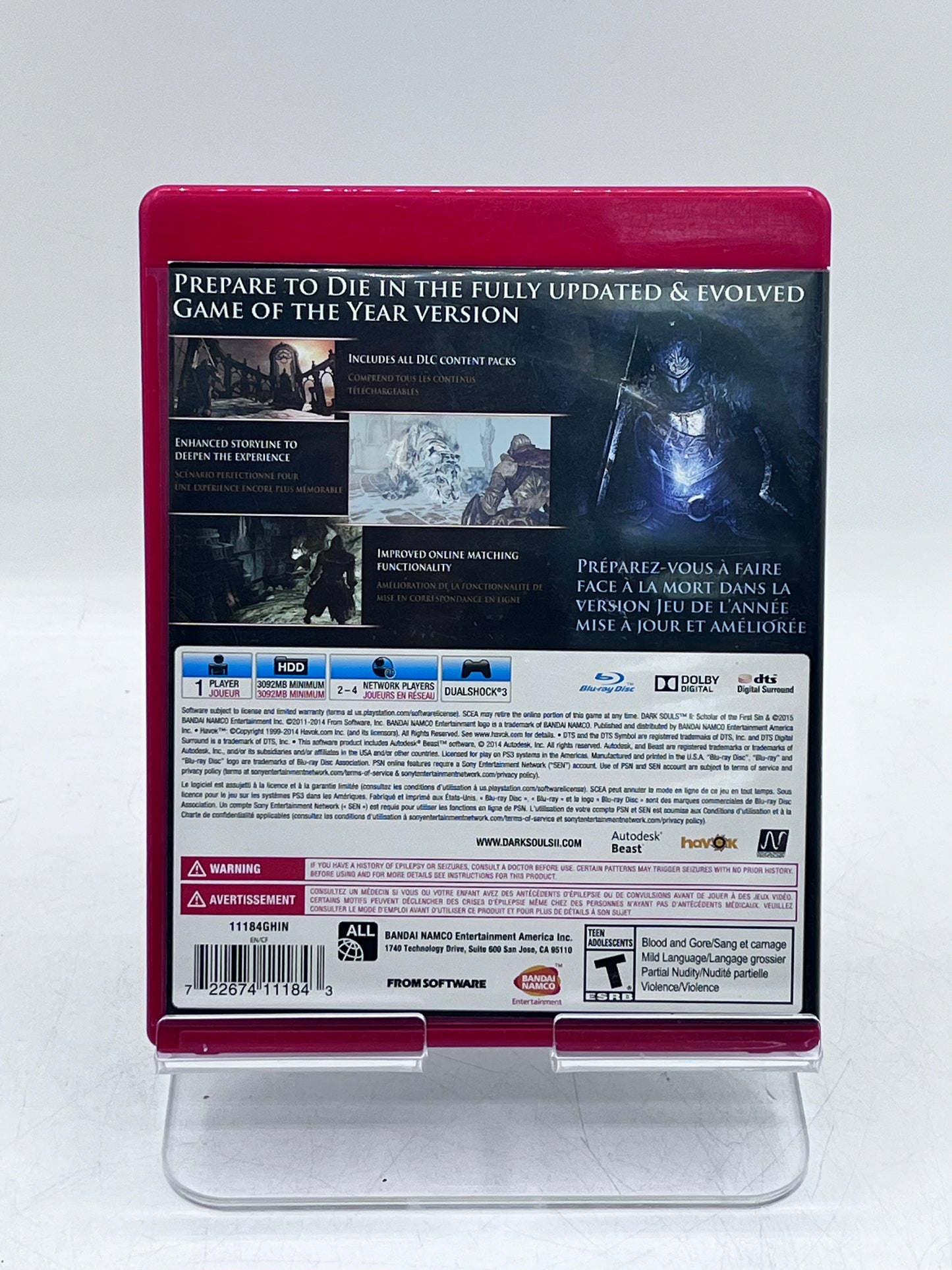 Dark Souls II: Scholar of the First Sin (Sony PlayStation 3, 2015) Tested