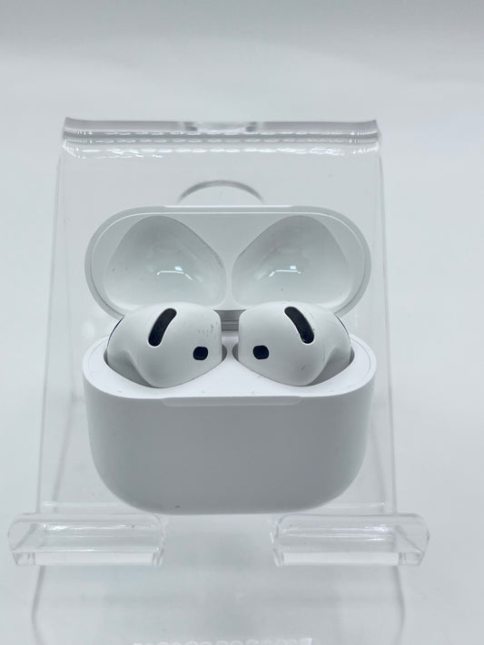 Apple AirPods 4th Gen Complete Set A3066 Left A3055 Right  A3059 Case - White