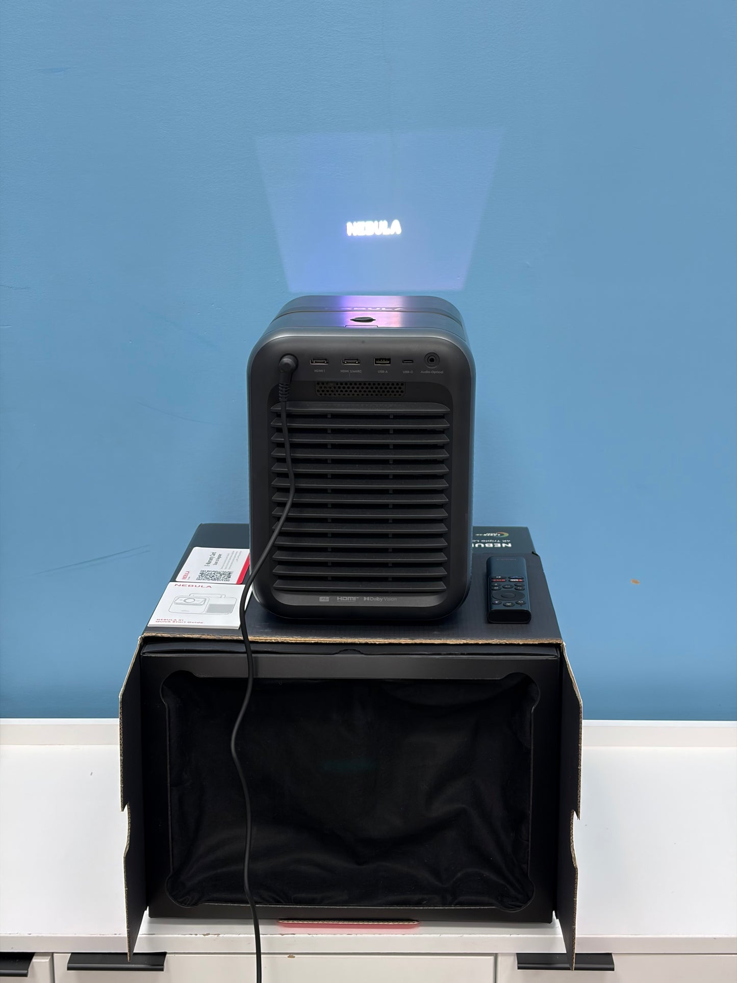 NEBULA X1 Triple Laser 4K Projector - 3500 ANSI Lumens 40W Stereo Sound Smart AI