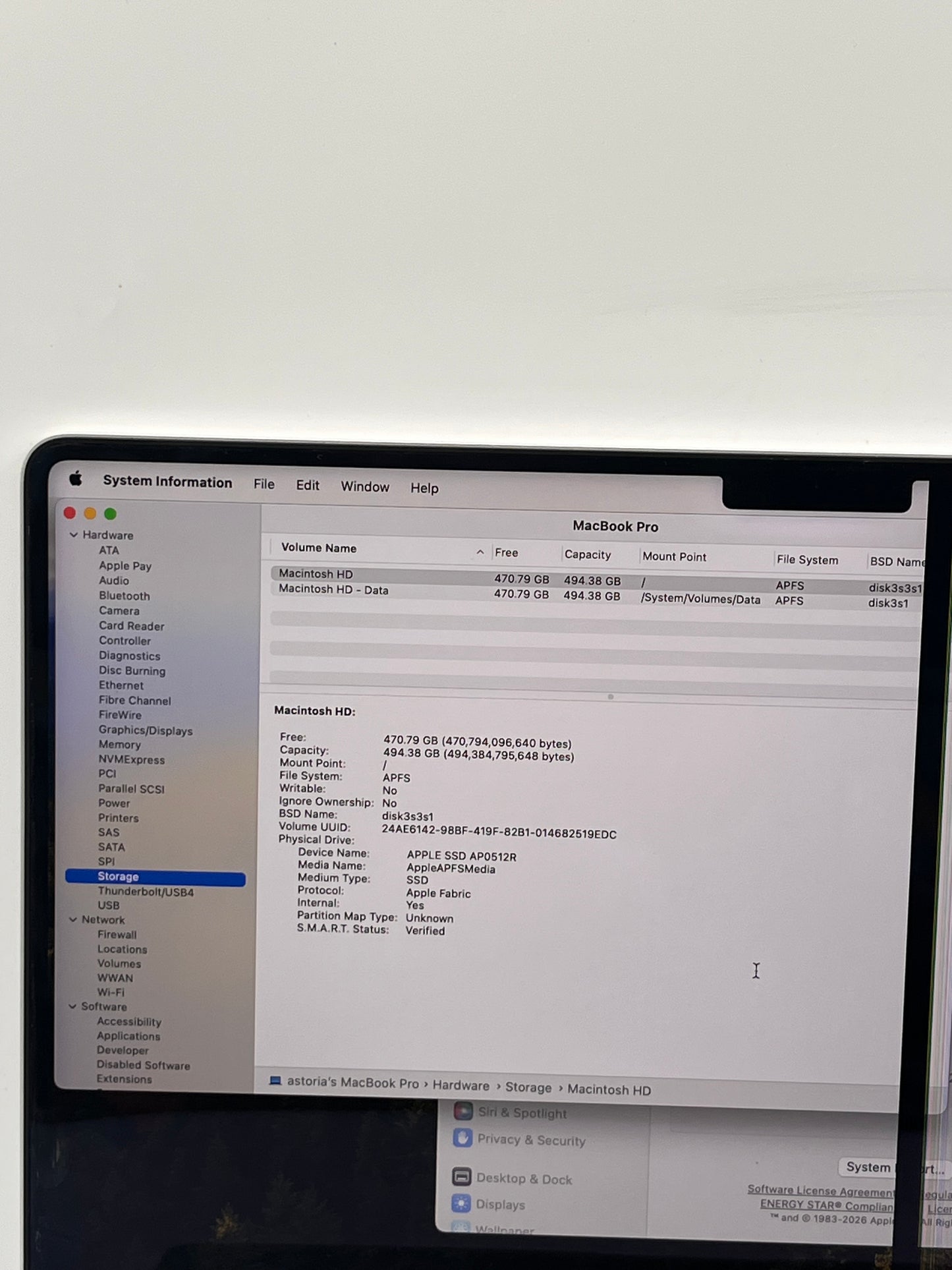2021 Apple MacBook Pro 14" M1 PRO 16GB 512GB A2442 MKGR3LL/A READ