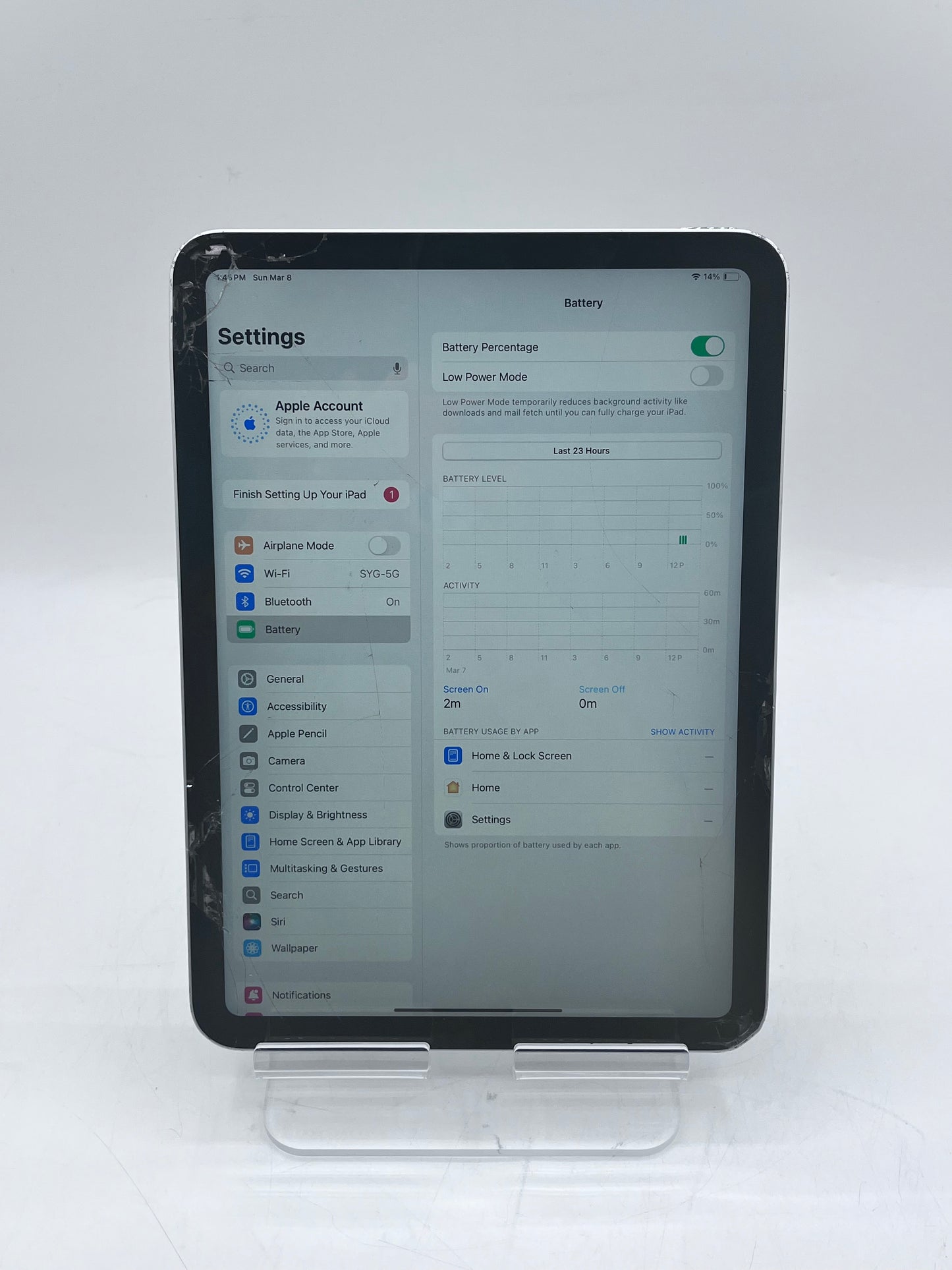 Apple iPad (10th Gen) A2696 MPQ03LL/A (2022) 64GB 4GB Wifi Only- Silver