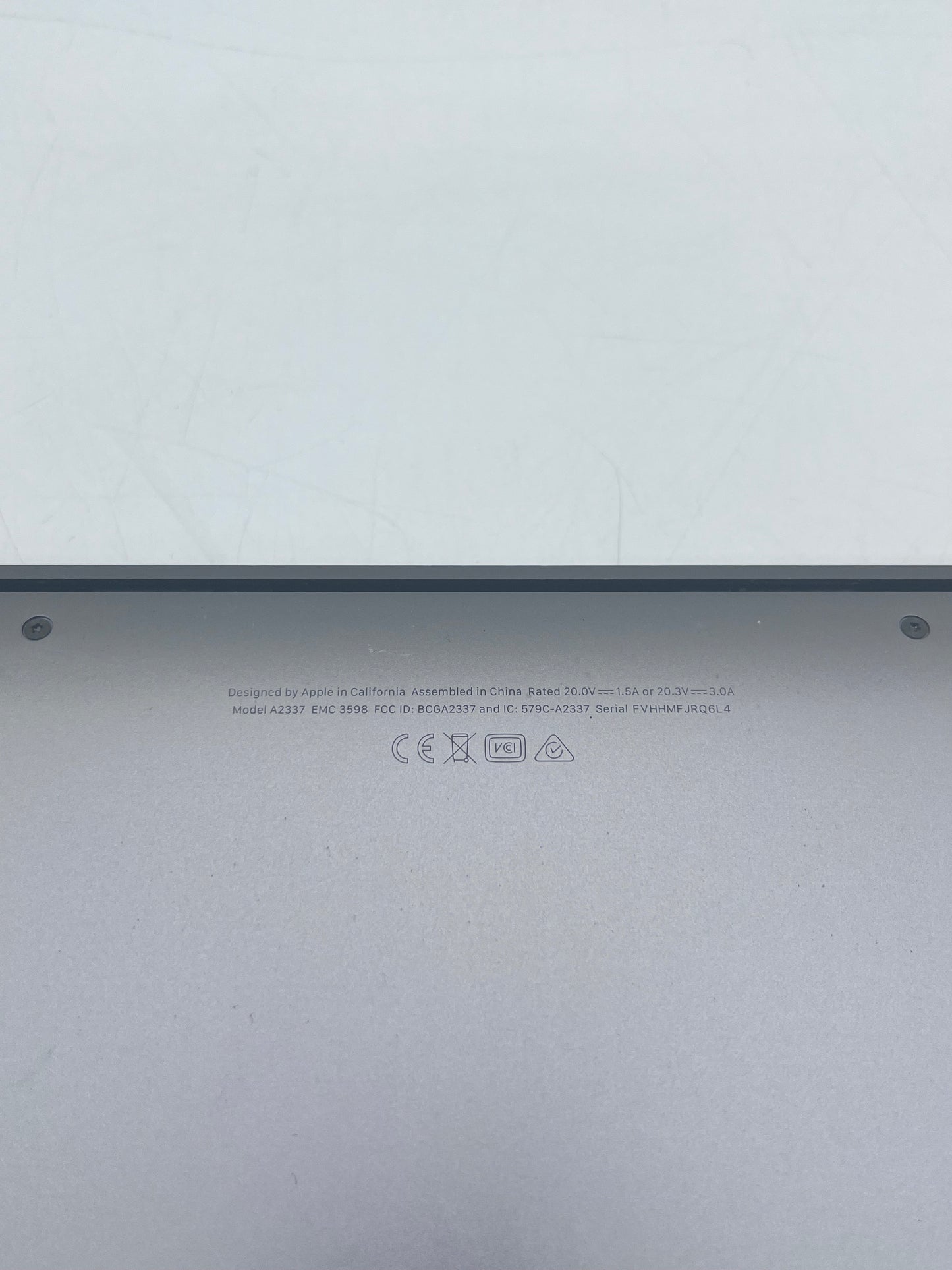 2020 Apple MacBook Air 13" M1 8GB 256GB A2337 MGN63LL/A Space Gray 24 Cycle Count