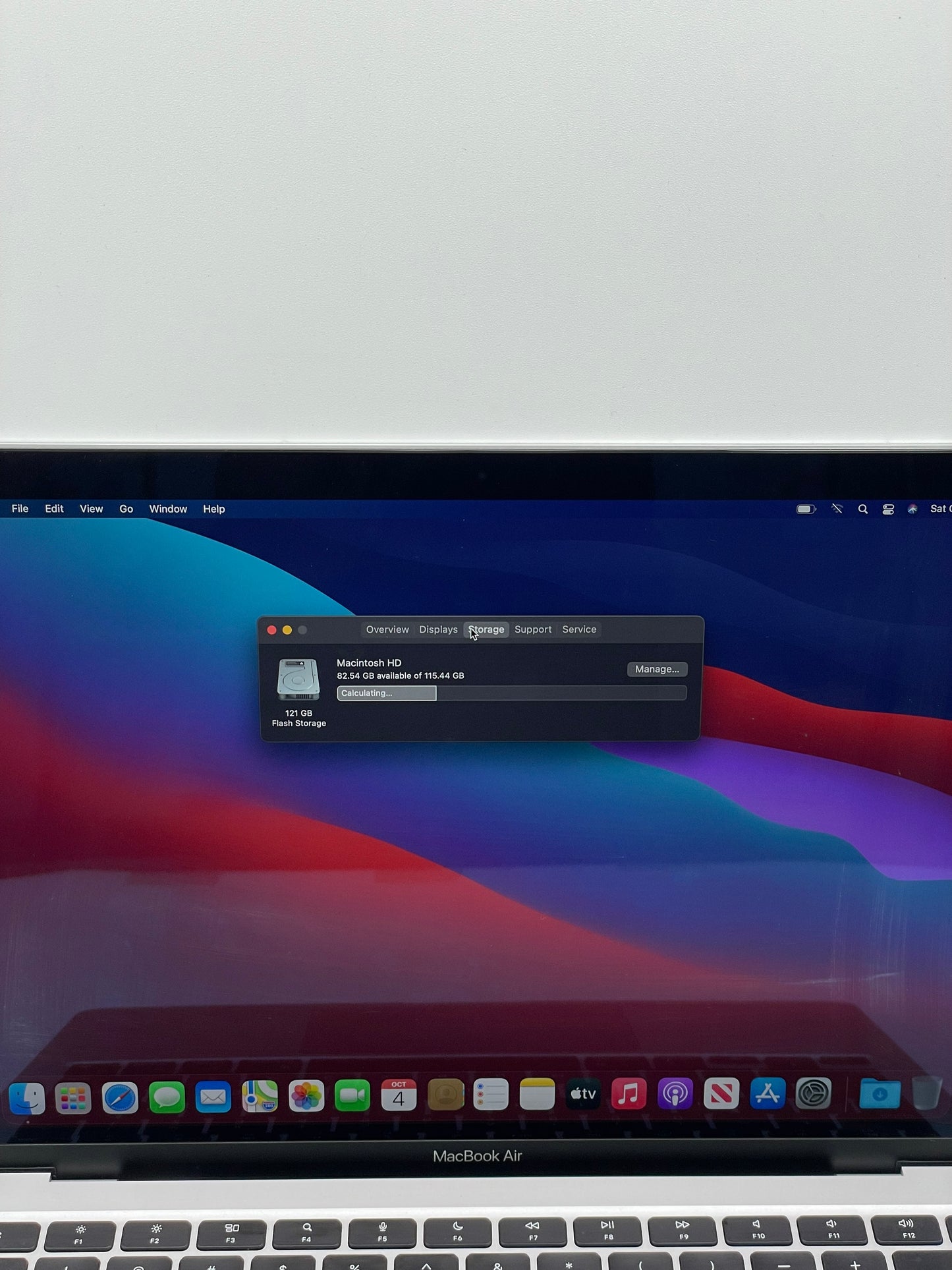 2020 Apple MacBook Air 13.3" M1 7C 8GB 128GB A2337 REMOTELY MANAGED