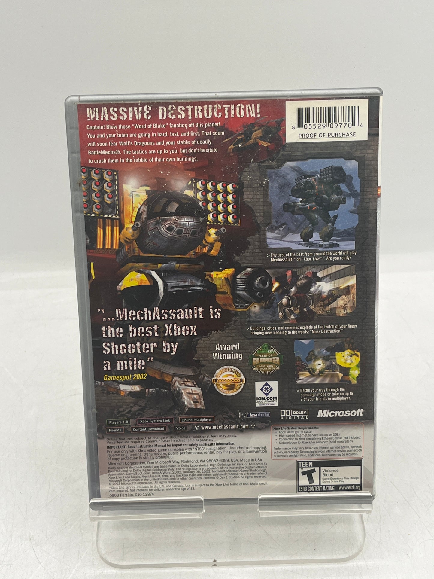 MechAssault - Xbox Video Game - Free Shipping!
