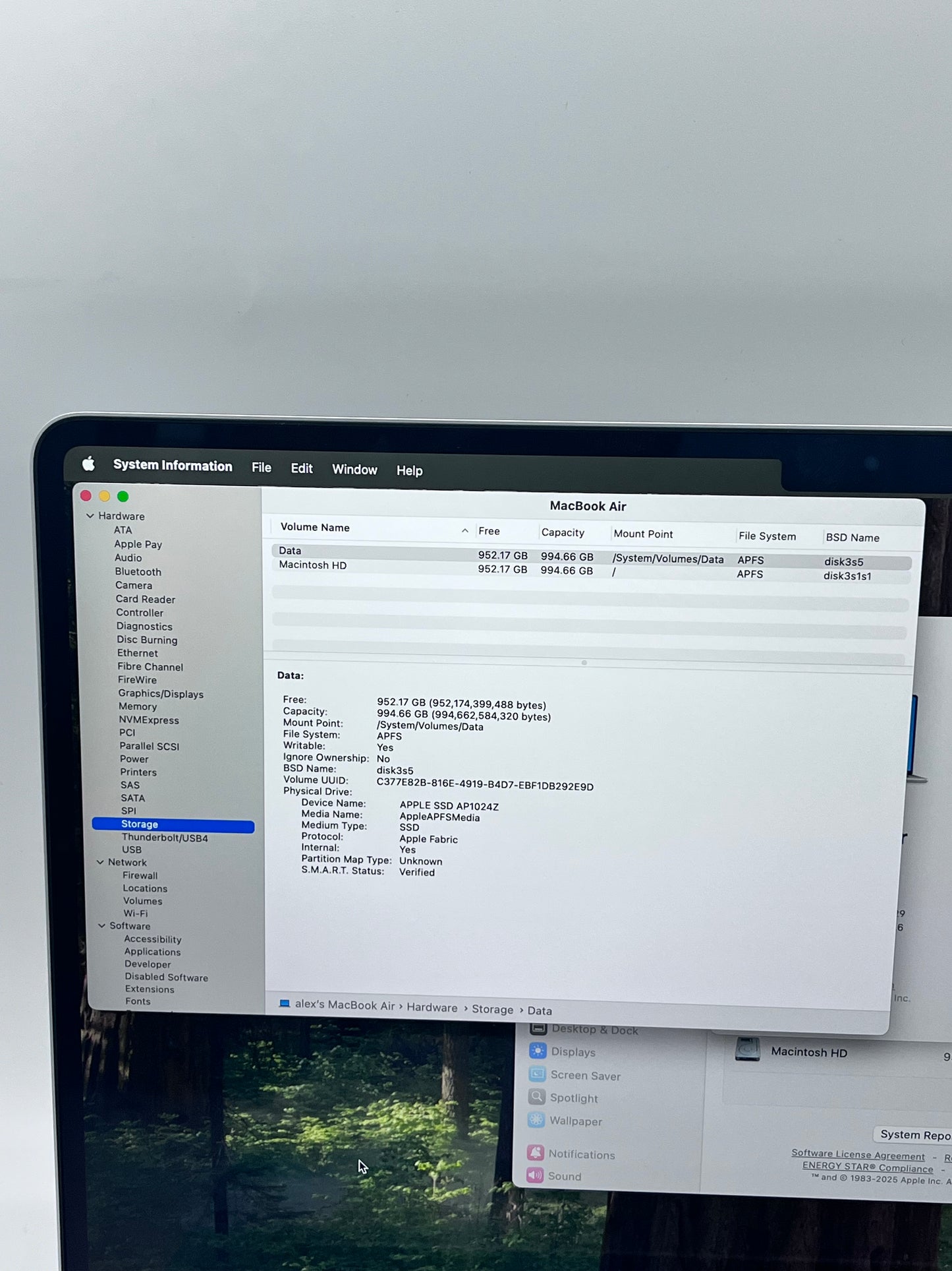 2025 Apple MacBook Air 15" 10C M4 CPU 10C GPU 32GB 1TB A3241 SLV READ