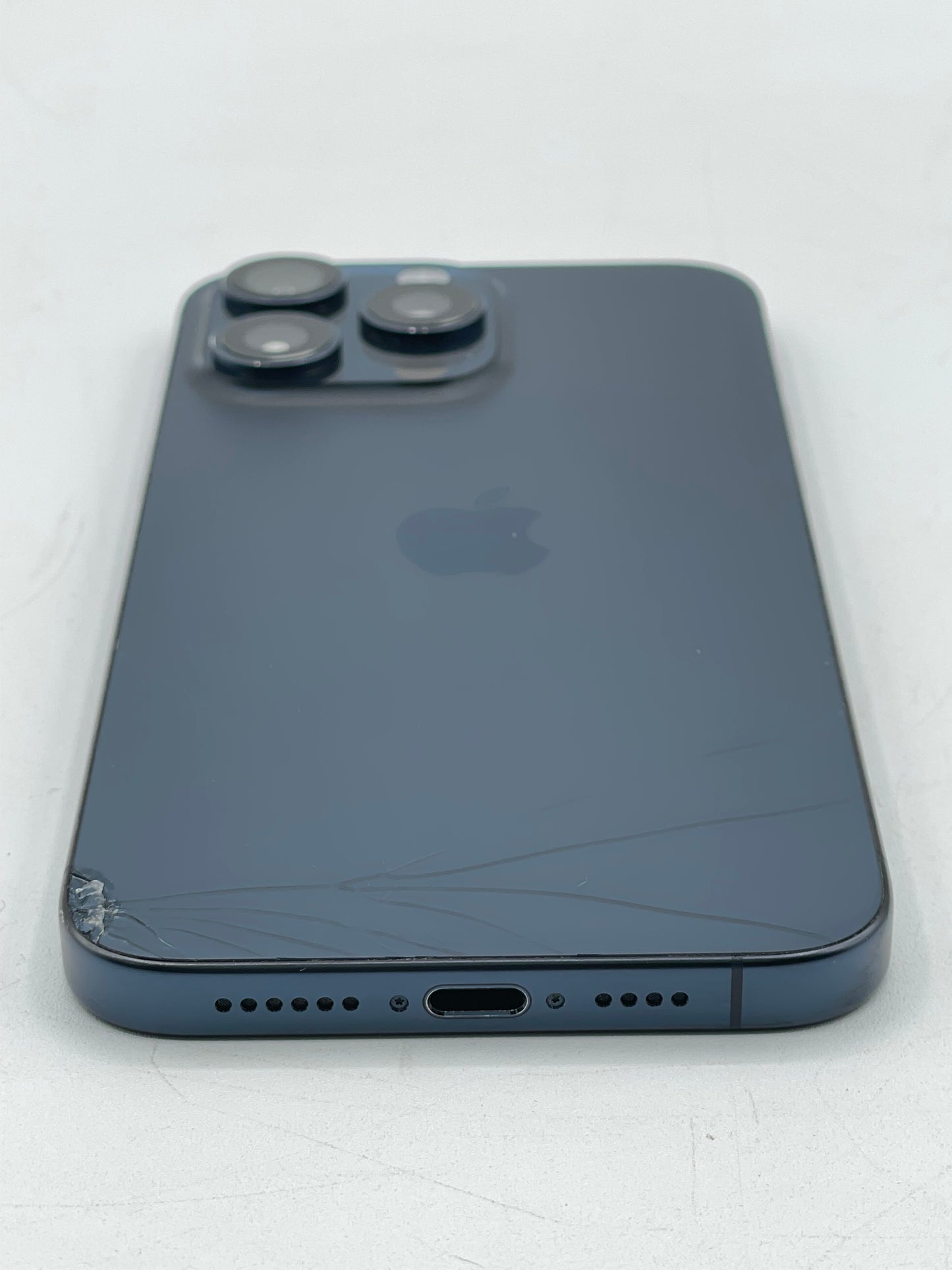 AT&T Only Apple iPhone 15 Pro Max 1TB A2849 NU6J3LL/A Blue 100% Battery Health
