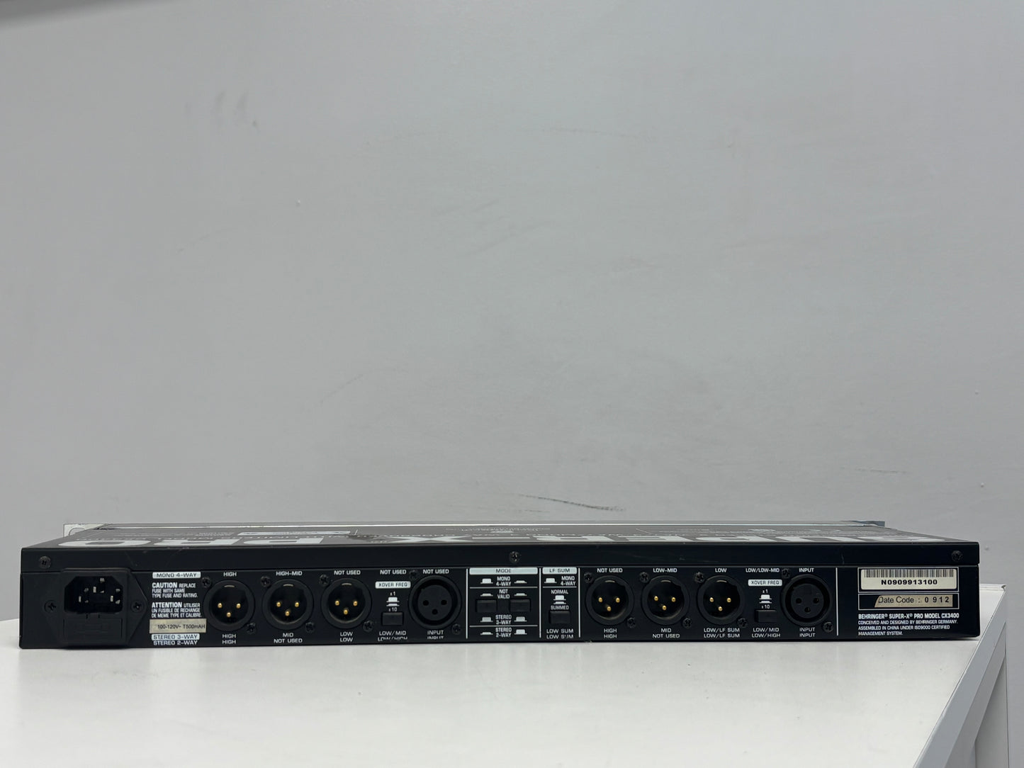 Behringer Super-X Pro CX3400 2/3-Way Stereo & 4-Way Mono Crossover