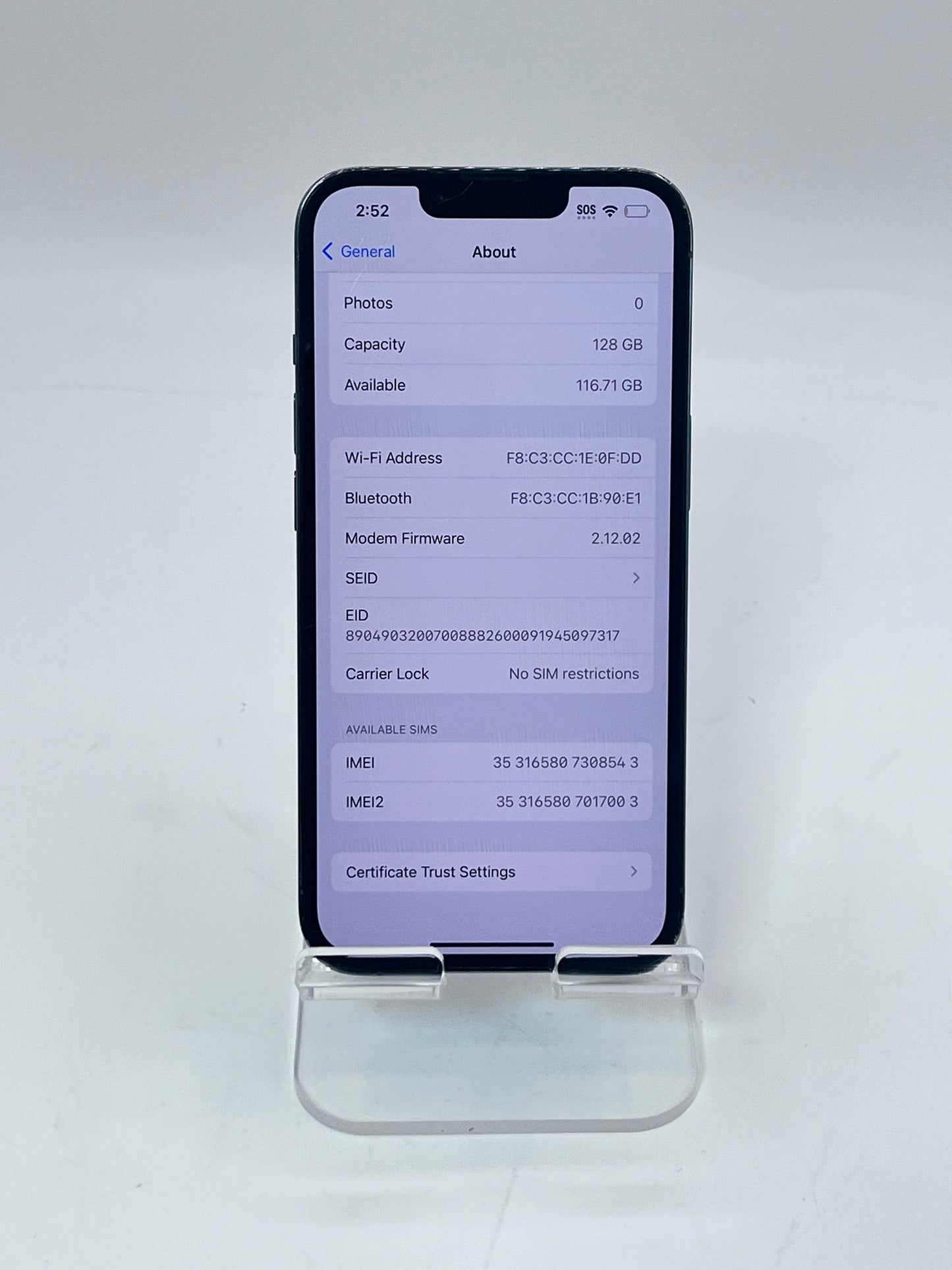 Unlocked Apple iPhone 13 Pro 6.1" MLTT3LL/A A2483 128GB Blue READ