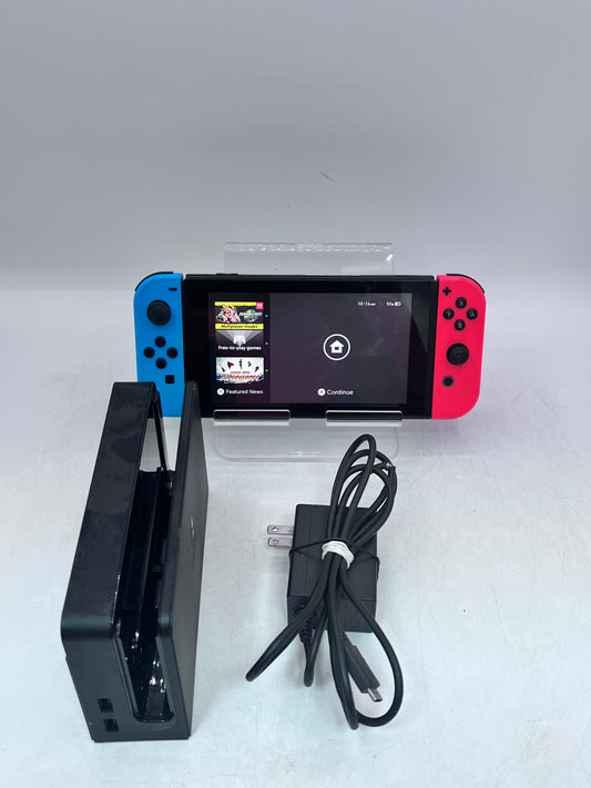 Nintendo Switch (HAC-001) 2017 Black Handheld Console with Charger & Dock