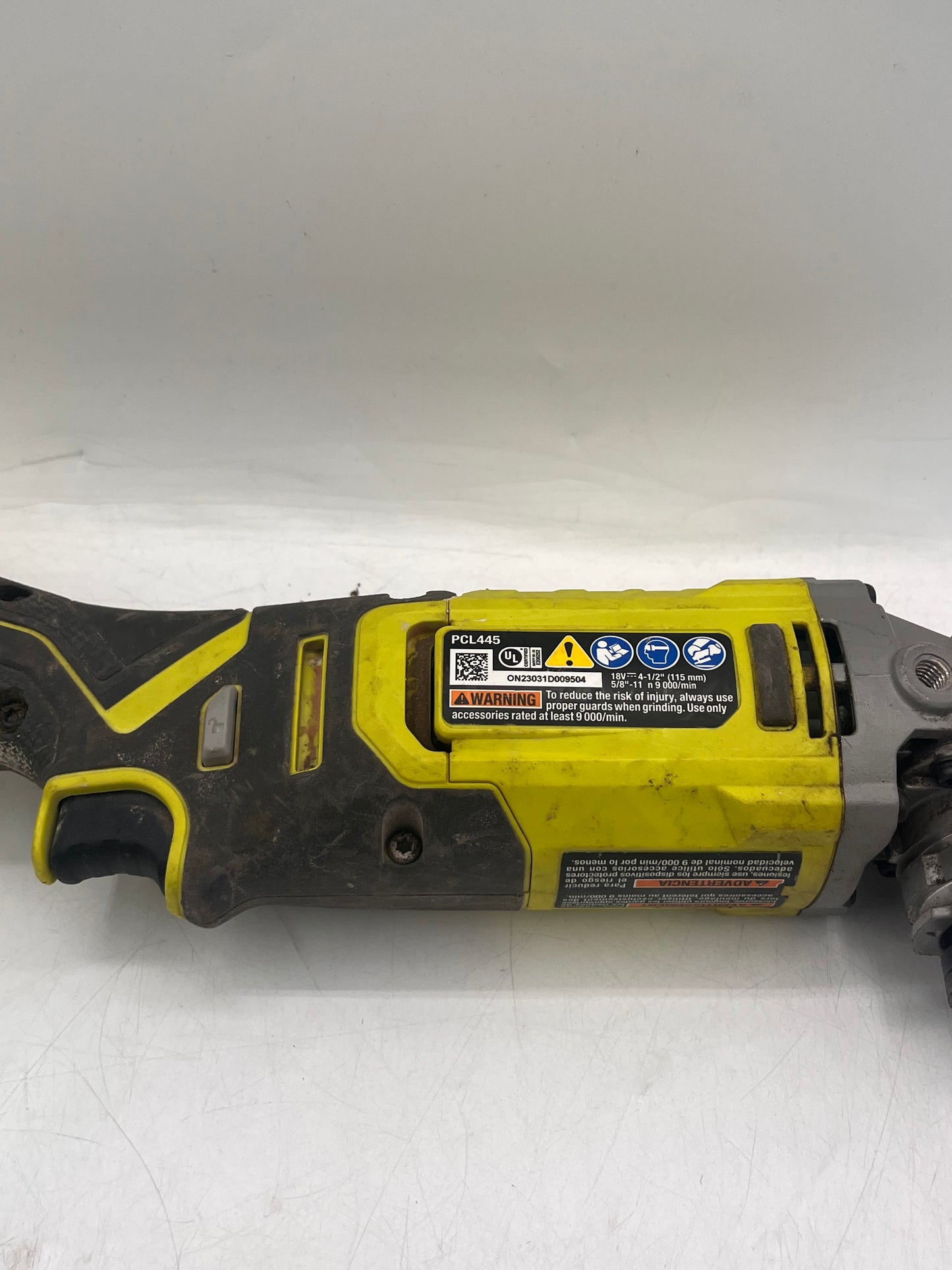 RYOBI PCL445 18V ONE+ Cordless 4-1/2 in Angle Grinder