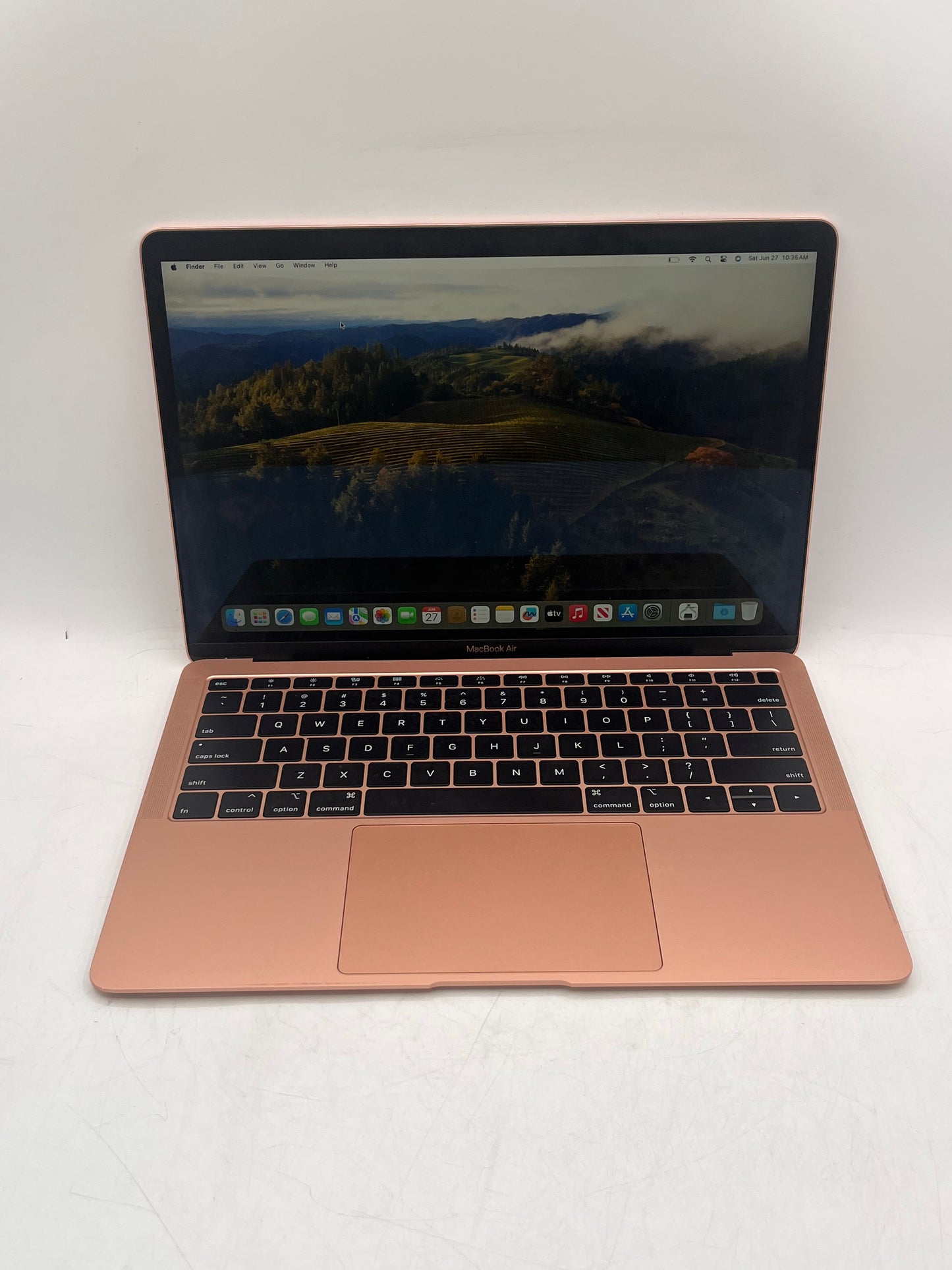 2019 Apple MacBook Air 13.3" i5 1.6GHz 8GB RAM 128GB SSD Rose Gold A1932 77 Cycle Count