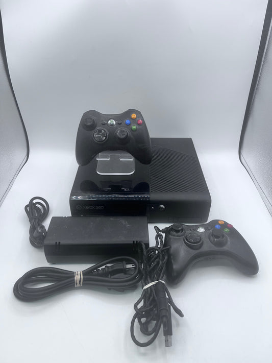 Microsoft Xbox 360 E 1538 2013 Video Game System with 2 Controllers Black