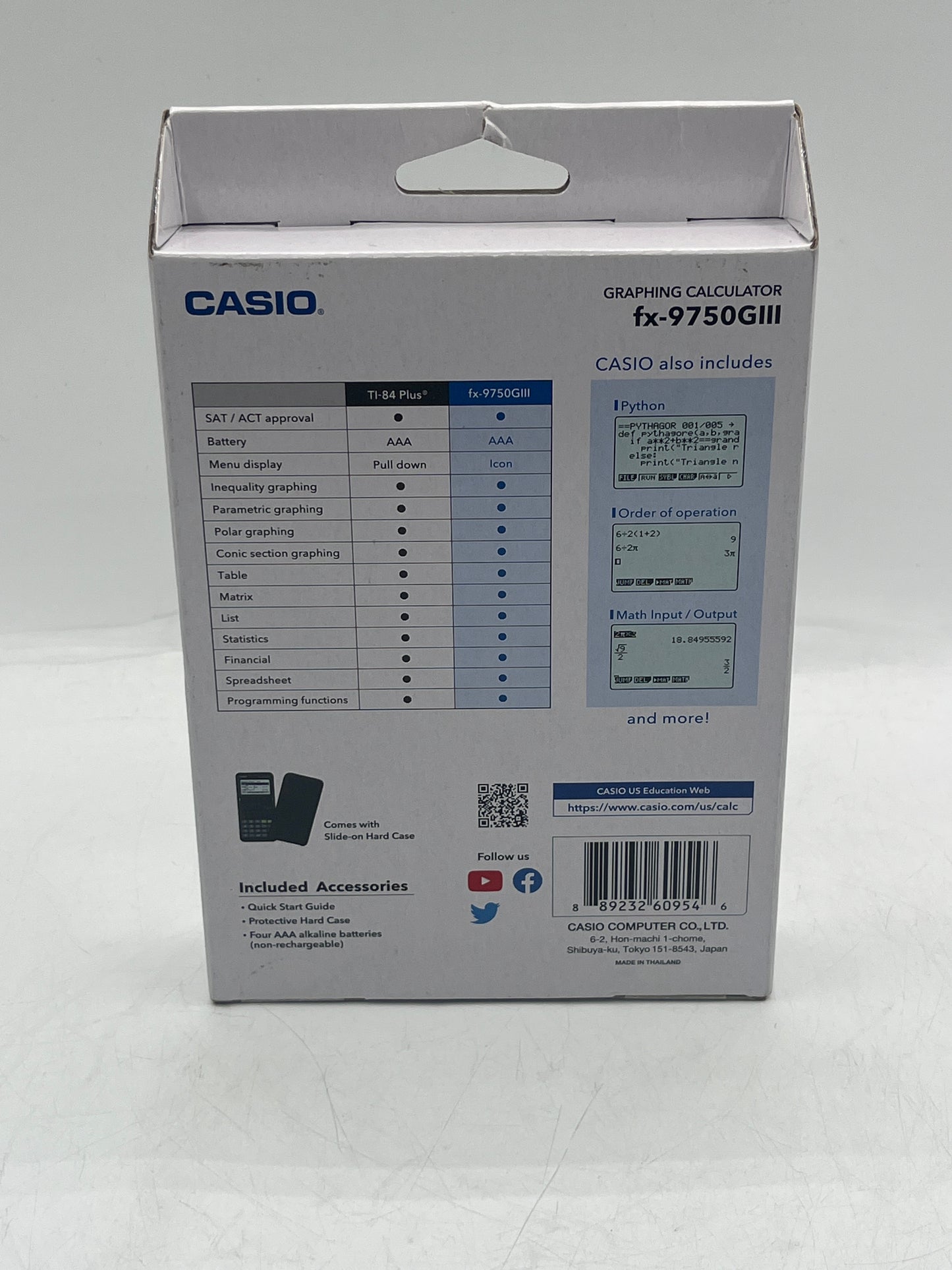 Casio FX-9750GIII Graphing Calculator - Black