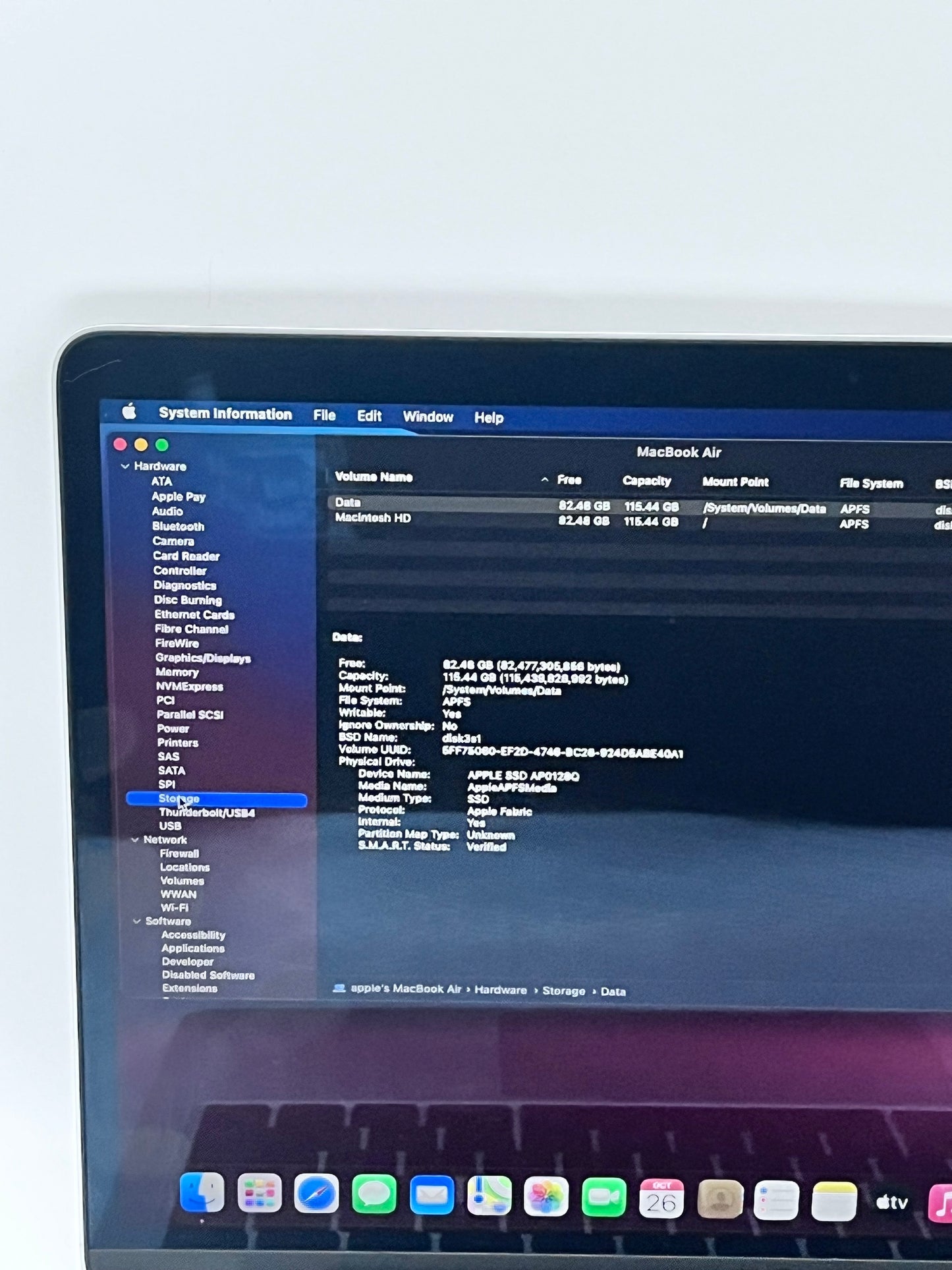 2020 Apple MacBook Air 13.3" M1 7C 8GB 128GB A2337 REMOTELY MANAGED