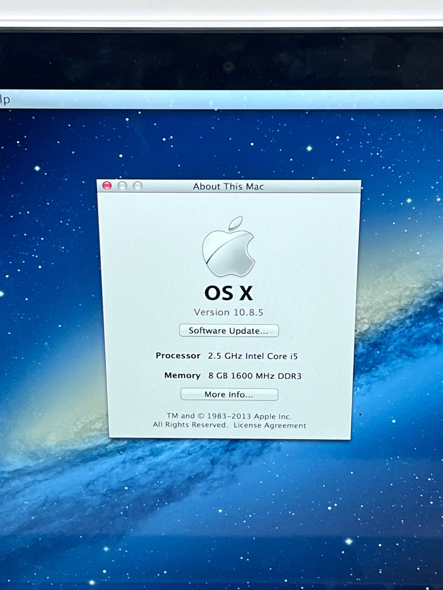 MacBook Pro Retina 13" A1425 2012 2.5ghz Intel i5 8GB 128GB - Silver 5 CYCLE COUNT