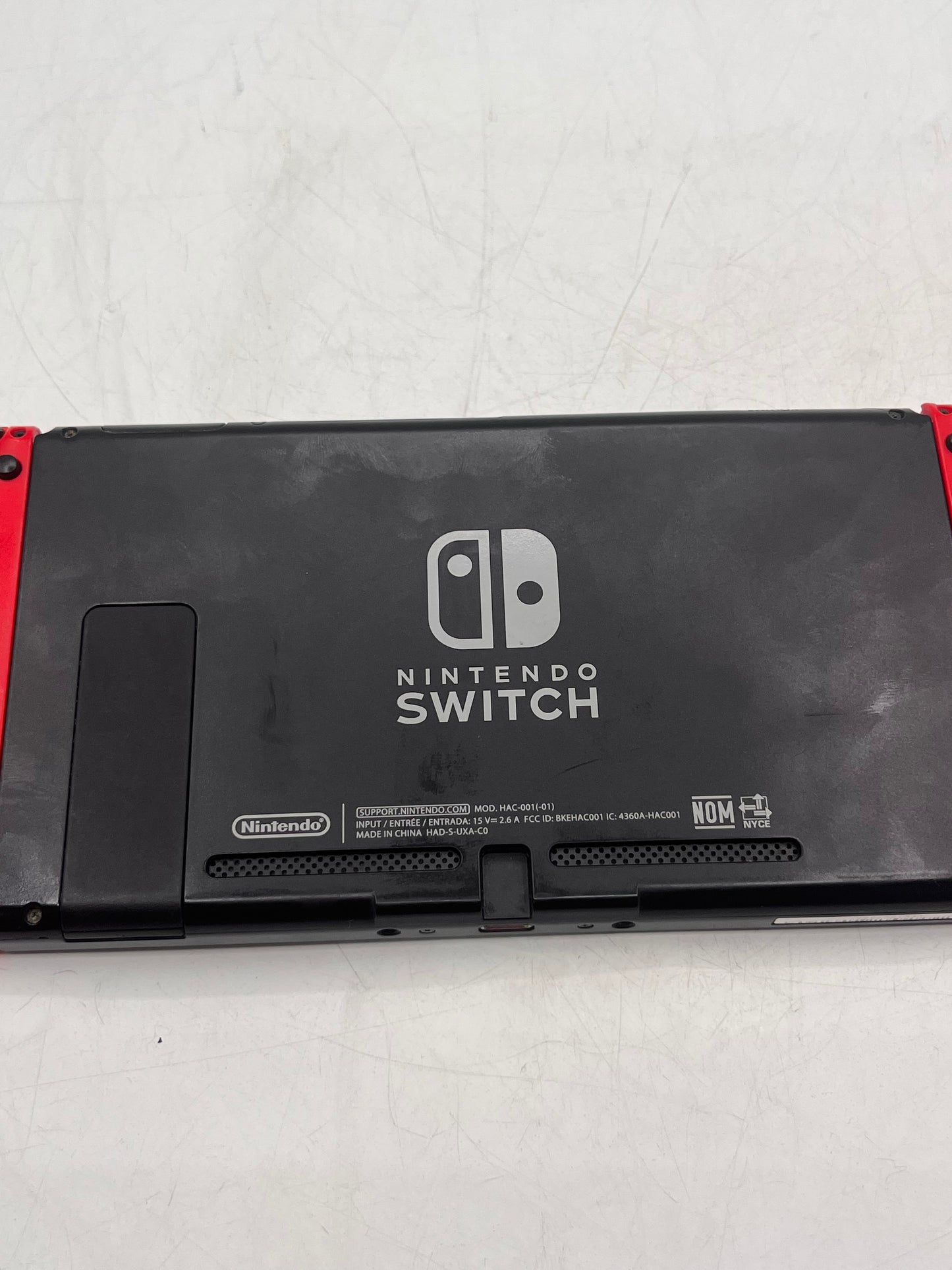 Nintendo Switch HAC-001-01 2019 32GB Video Game Console Black with Red Joy-Cons Parts