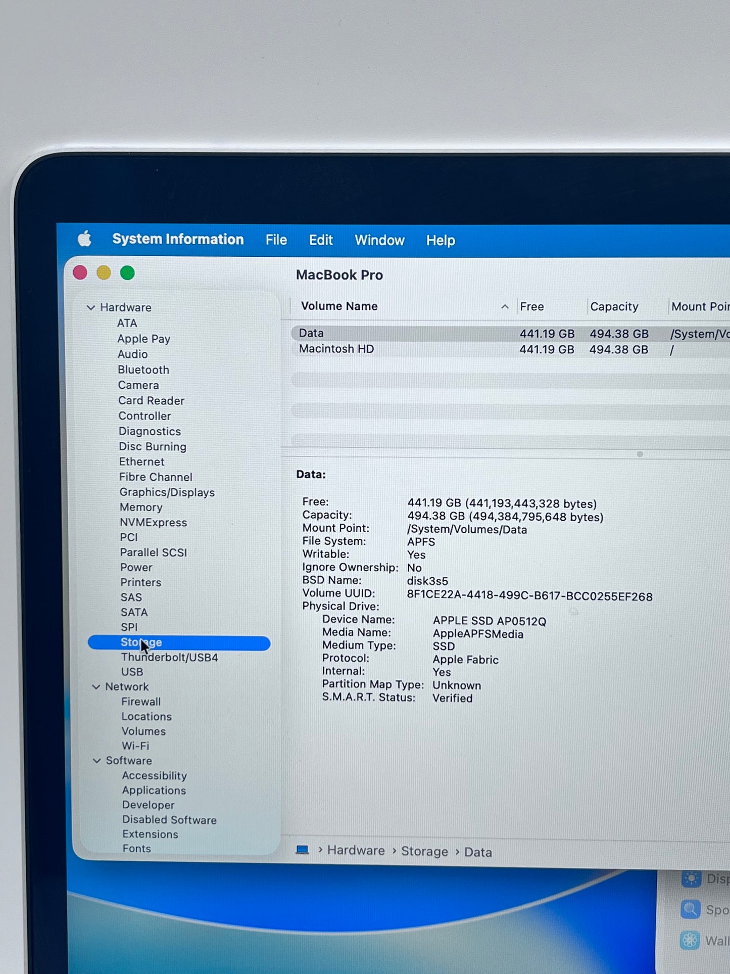 Apple MacBook Pro 13" A2338 2020 M1 8GB 512GB Silver REMOTELY MANAGED
