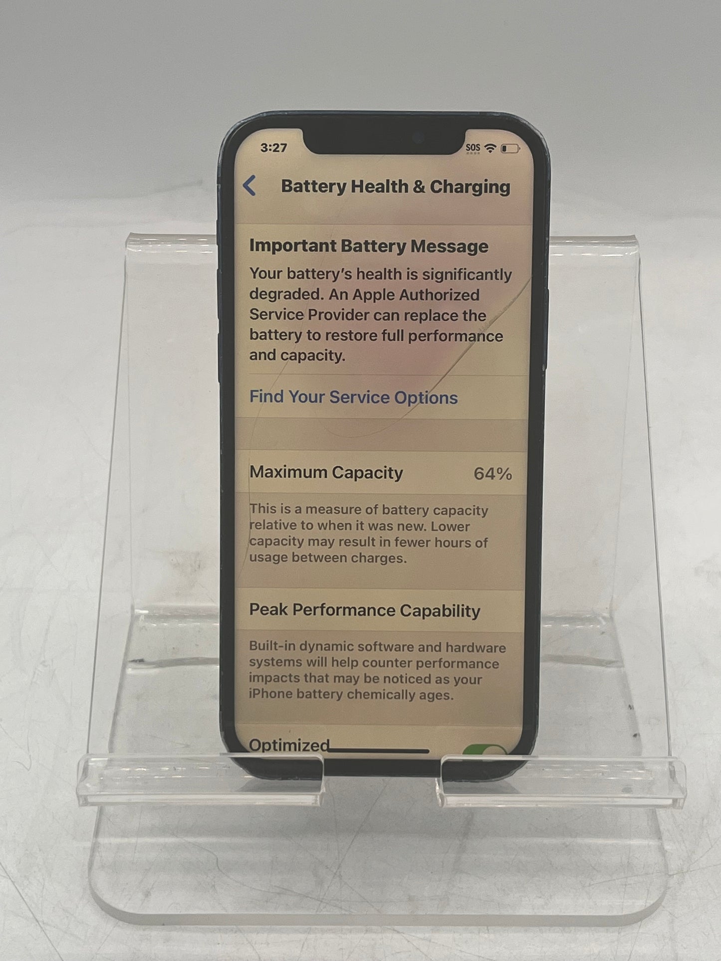 Unlocked Apple iPhone 12 MGFP3LL/A A2172 64GB BLUE FOR PARTS