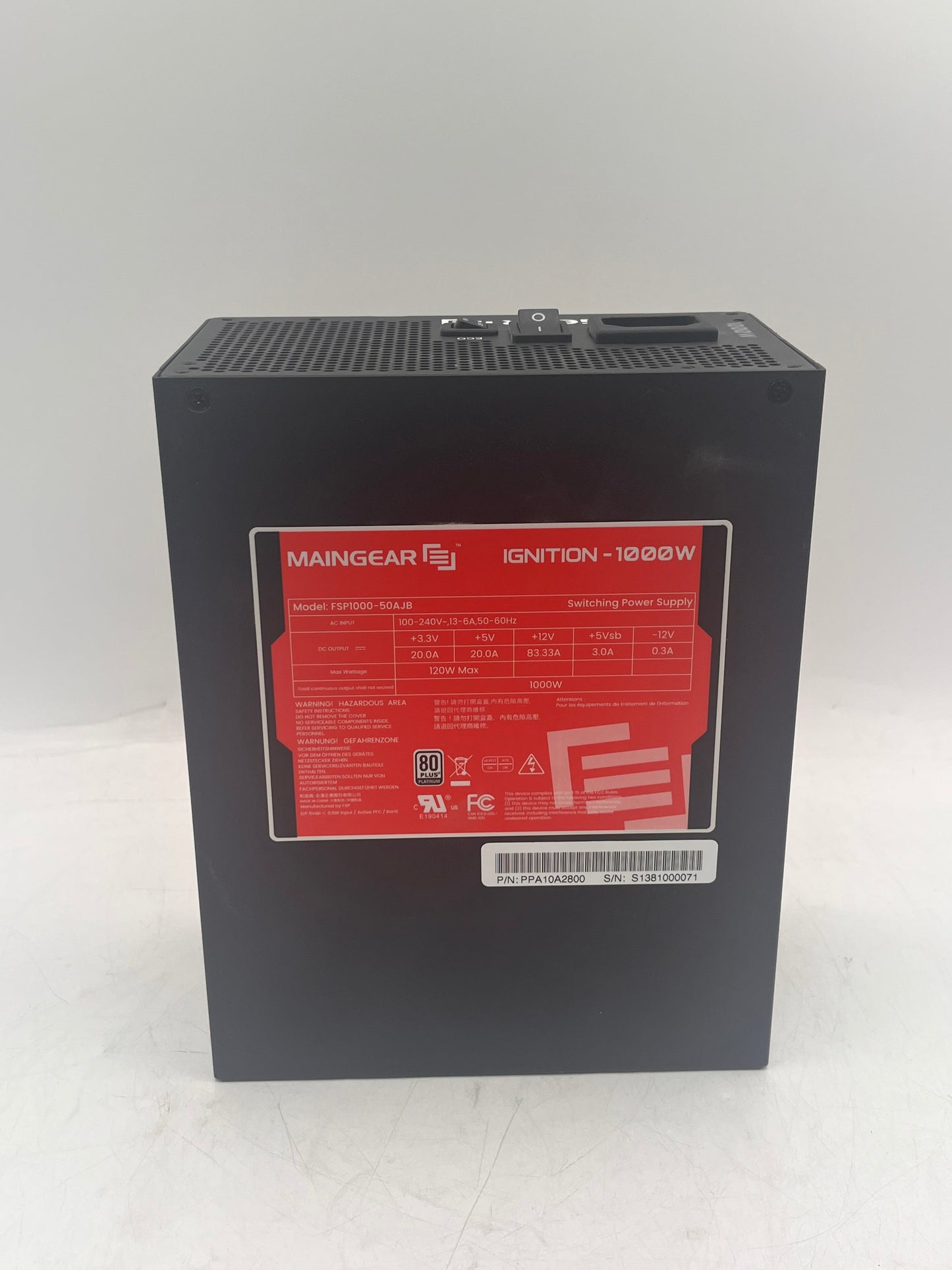 MAINGEAR Ignition 1000W 80+ Platinum Fully Modular Power Supply