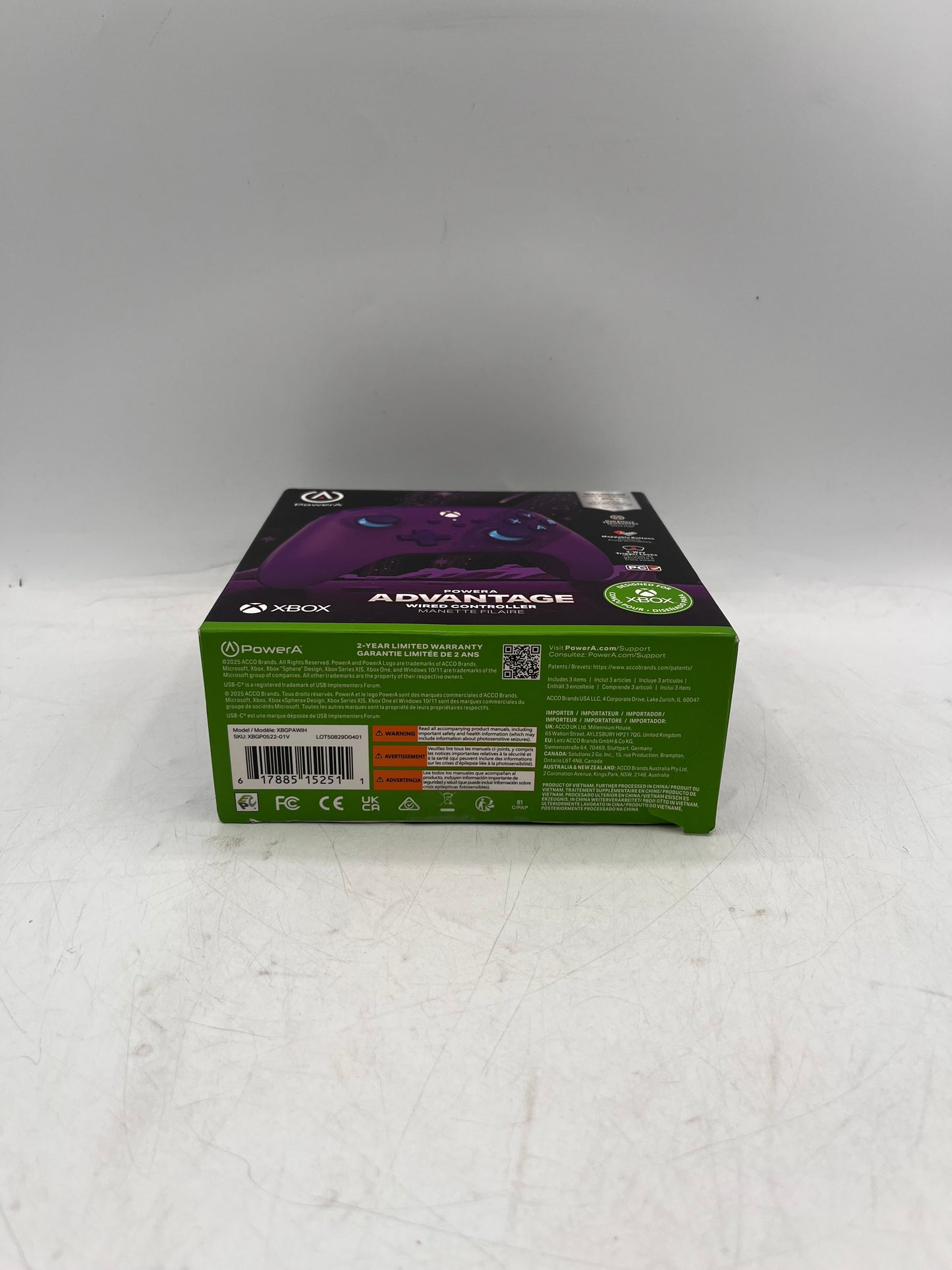 PowerA Xbox Series Advantage Wired Video Game Controller - Purple