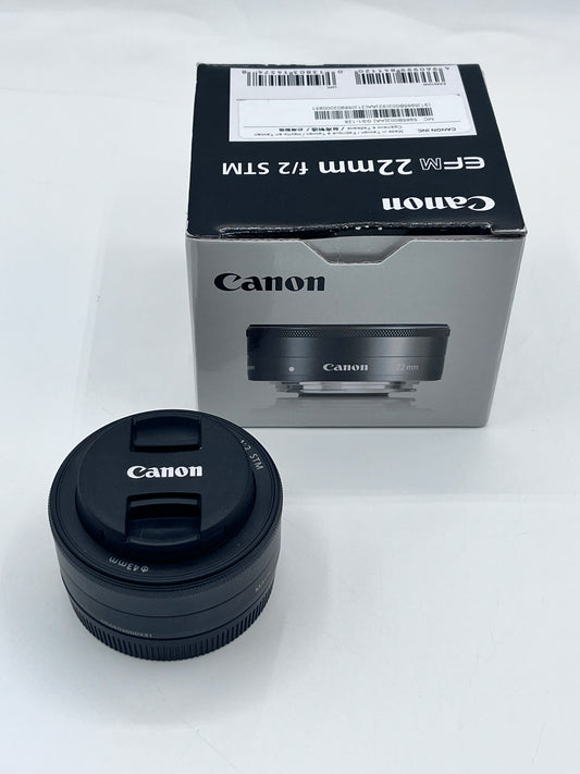 Canon EF-M 22mm F2 STM Lens - Black