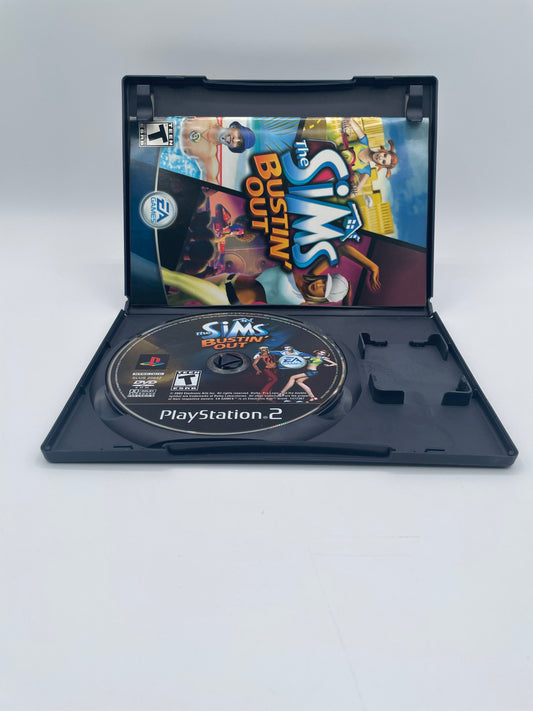 The Sims Bustin' Out  for Playstation 2 Box and Manual - Free Shipping!