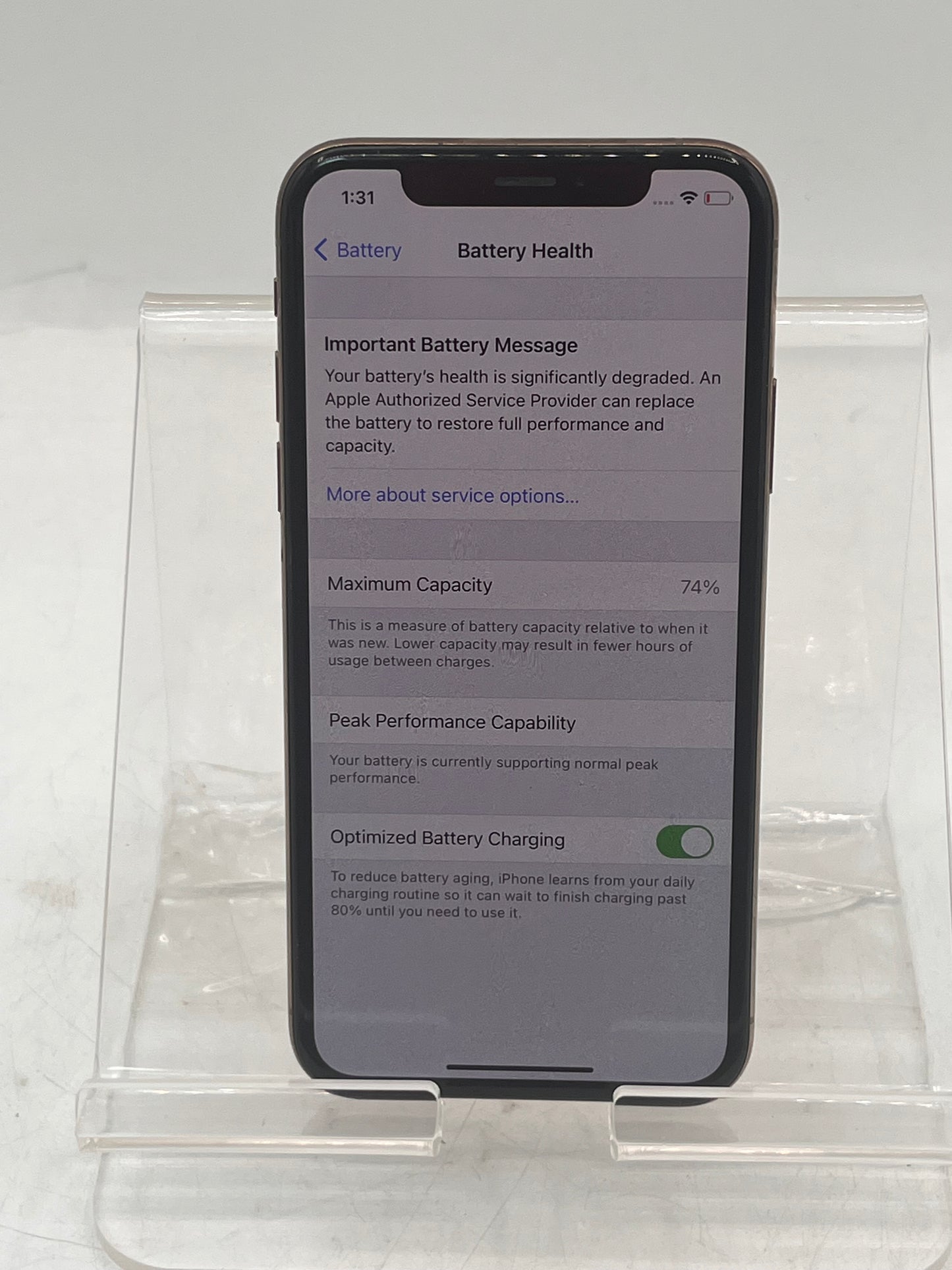 Apple iPhone XS 64GB  MT8W2LL/A A1920 Cell Phone - Gold READ