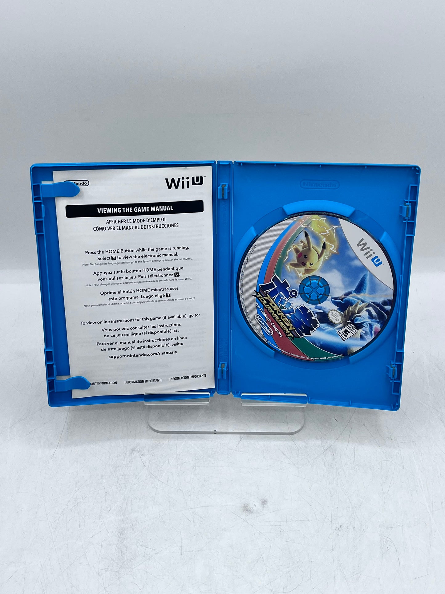 Wii U Pokken Tournament Video Game - Complete with Box & Manual