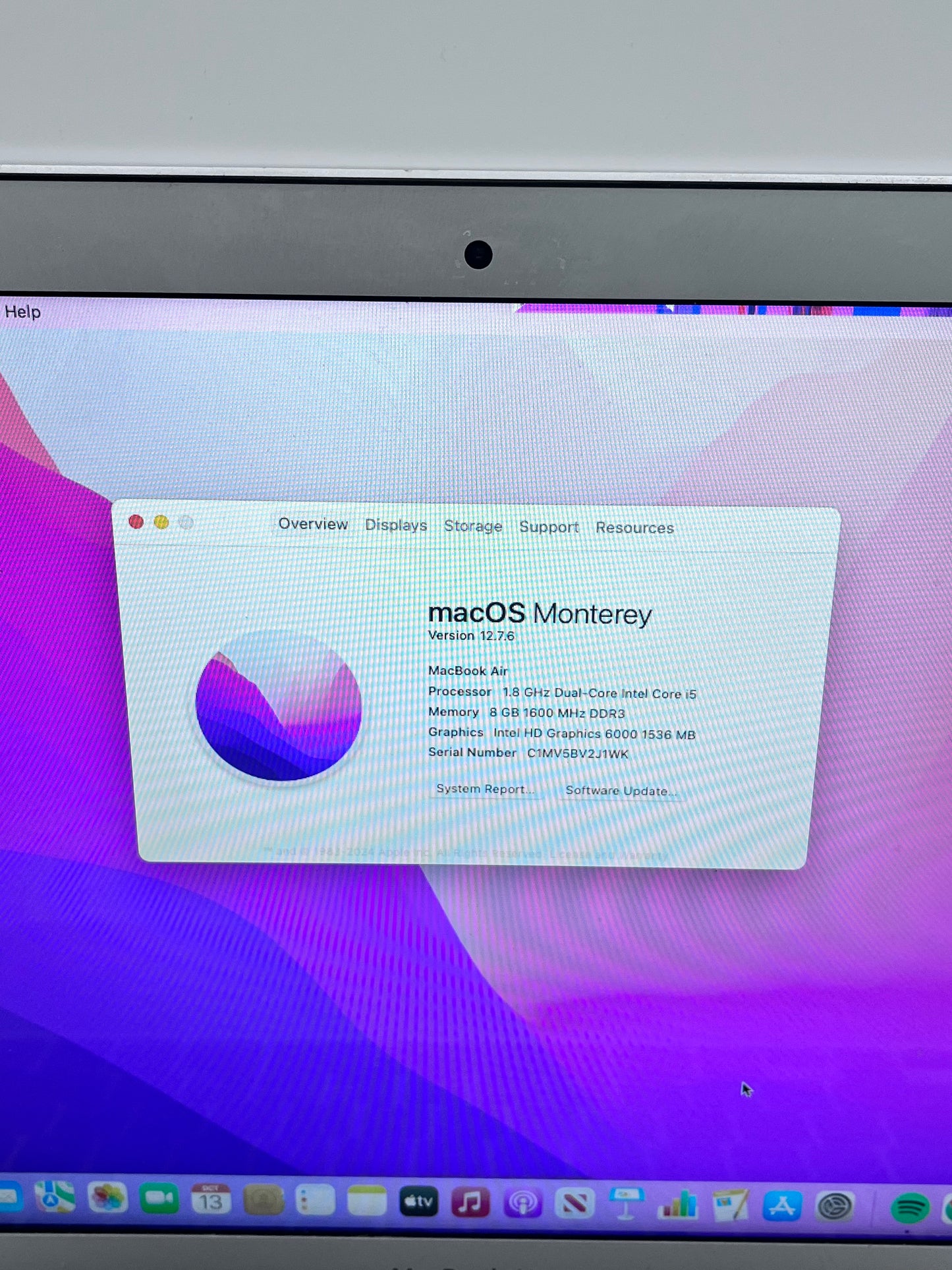 Apple MacBook Air 13" A1466 2017 Core i5 8GB 128GB - Silver READ
