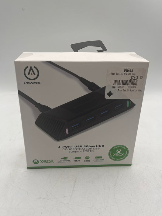 PowerA XBOX 4-Port USB 5Gbps Hub Black