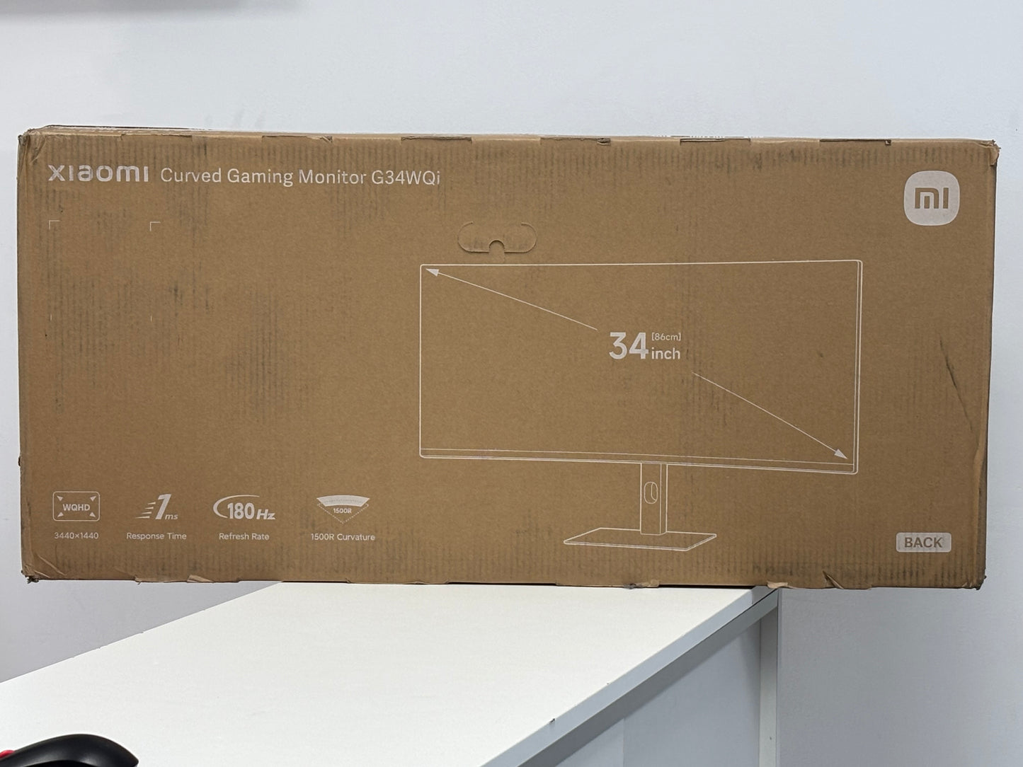 NEW IN BOX Xiaomi G34WQi 34'' WQHD Curved Gaming Monitor, Black