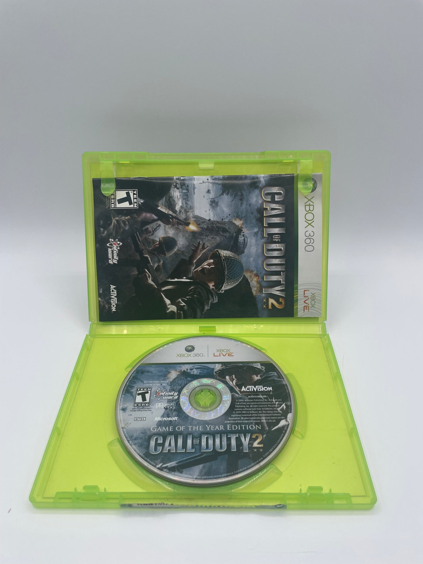 Xbox 360 Call of Duty 2 Game of the Year Edition with Bonus DVD & Box