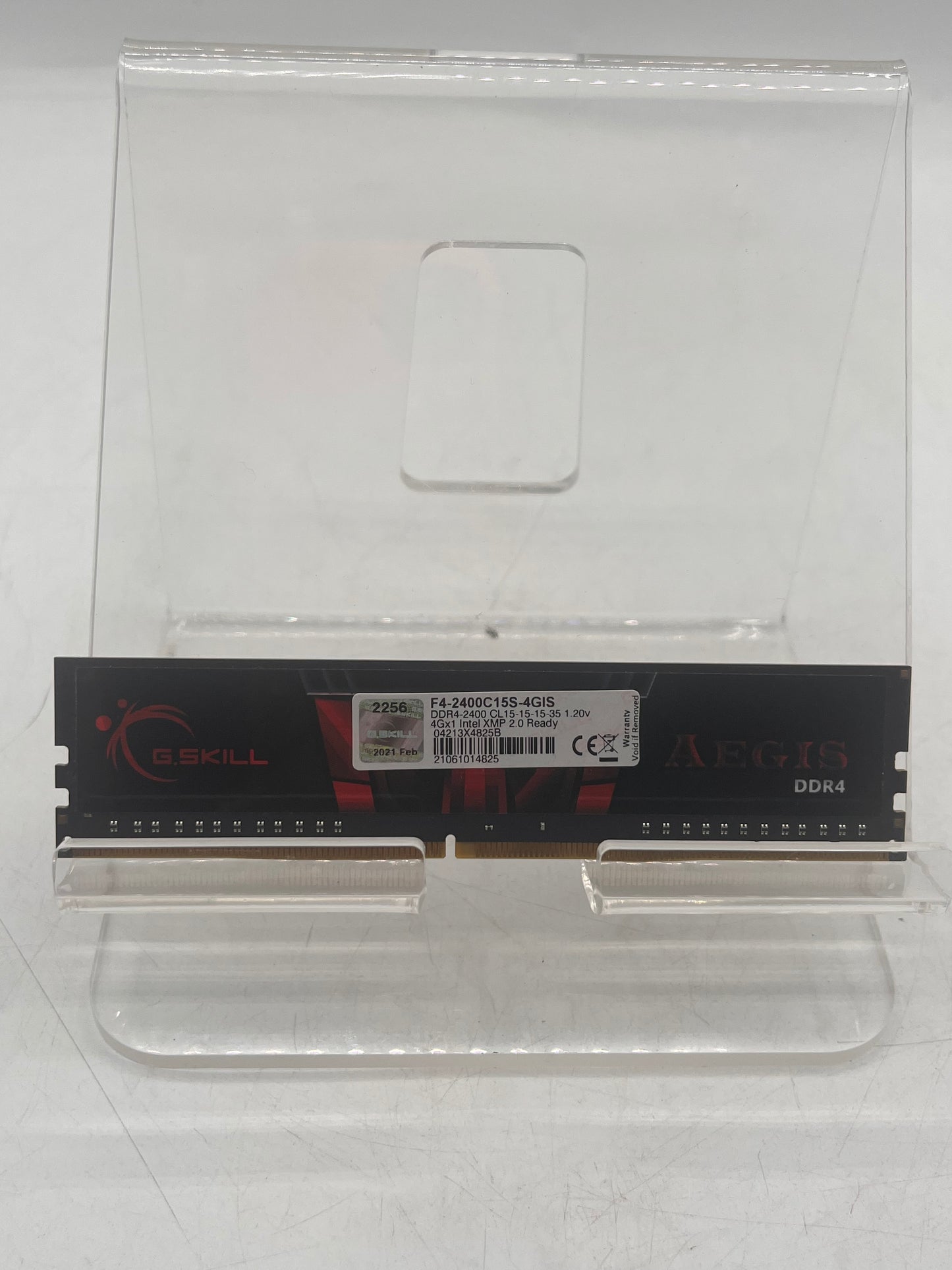 G.SKILL Aegis 4GB DDR4 288-Pin PC RAM Memory Module - Black