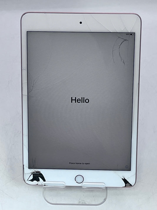 Apple iPad Mini (5th Gen) A2133 MUQY2LL/A 64GB Cracked  - Pink