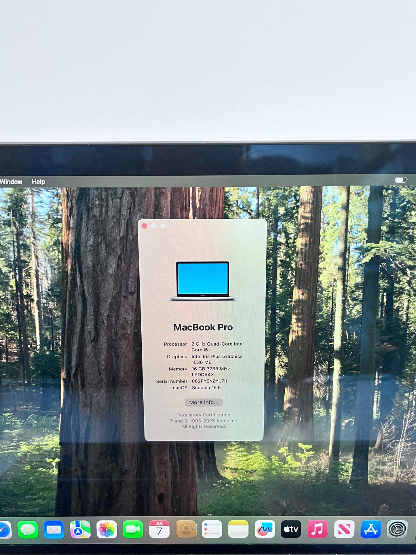 Apple MacBook Pro 13" 2020 A2251 Intel i5 512GB 16GB - Silver