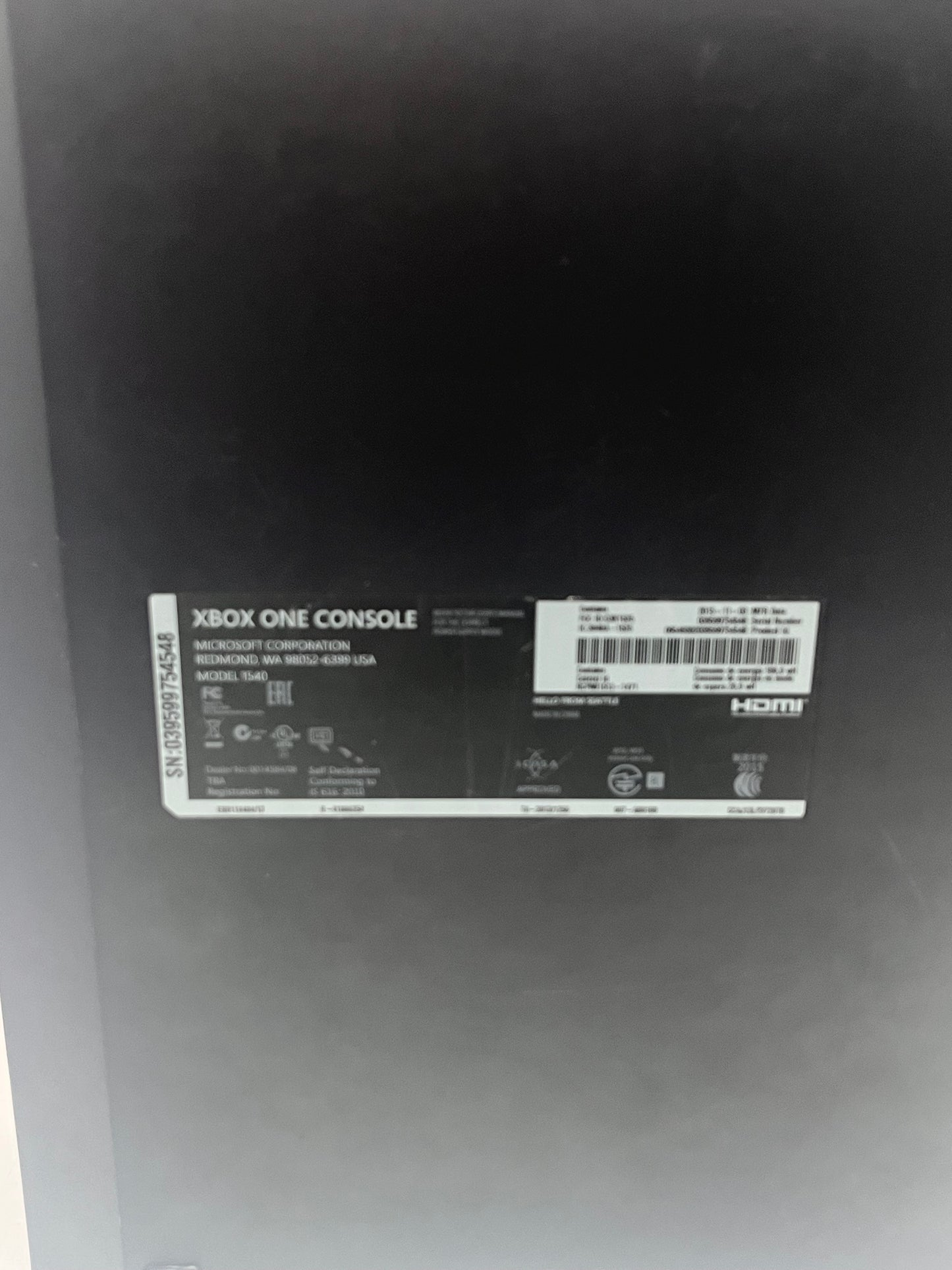 Microsoft Xbox One (1540) 2013 500GB Black Console