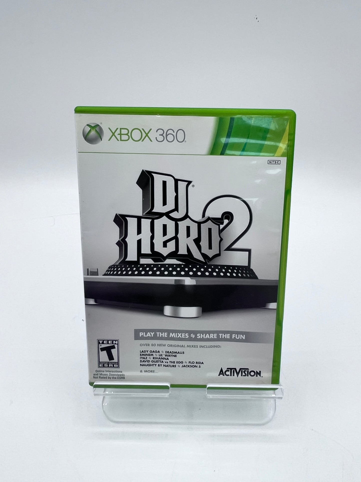 Microsoft DJ HERO TURNTABLE with DJ HERO & DJ HERO 2 - Black
