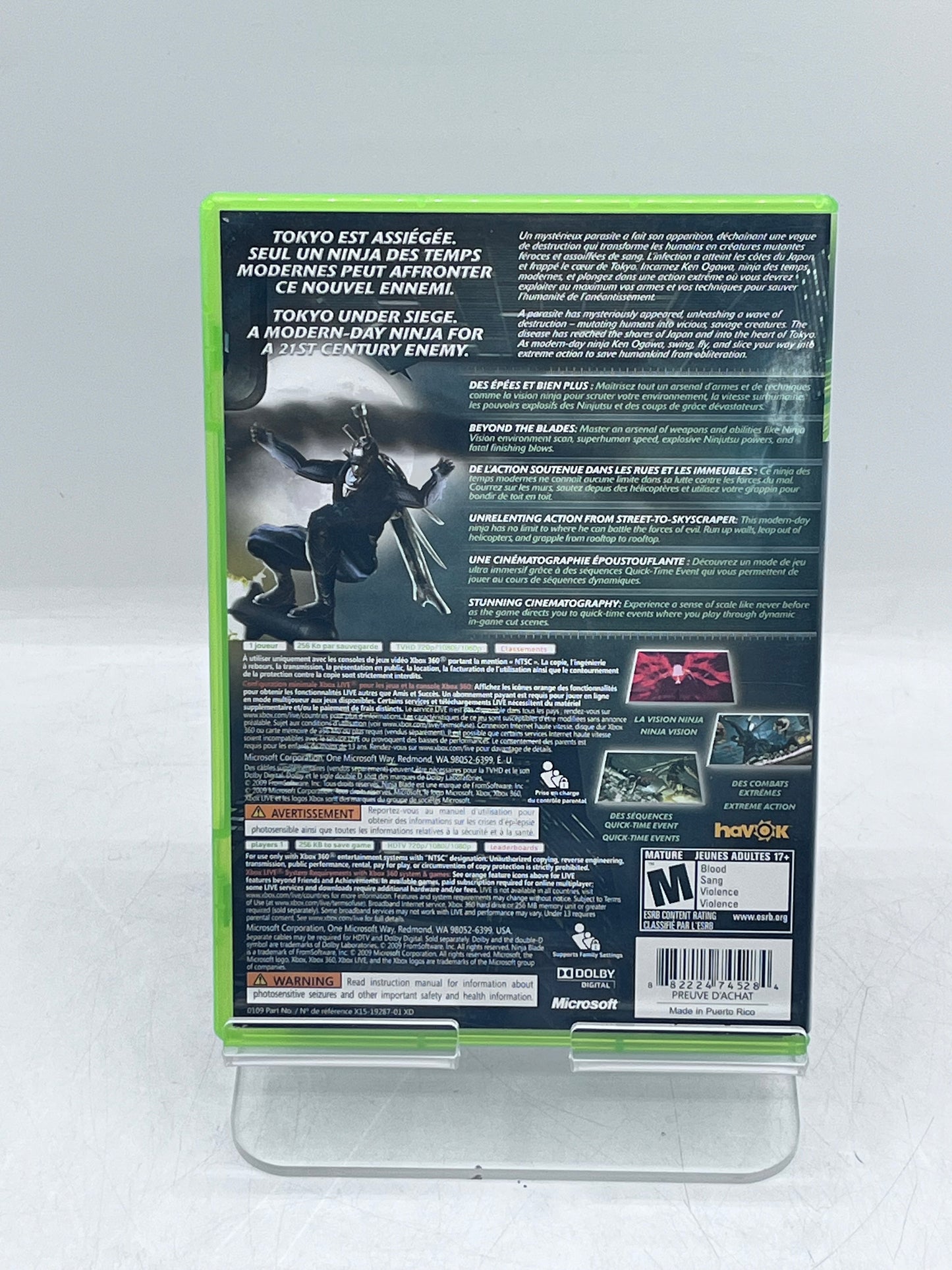 Ninja Blade - Xbox 360 Video Game - Free Shipping!