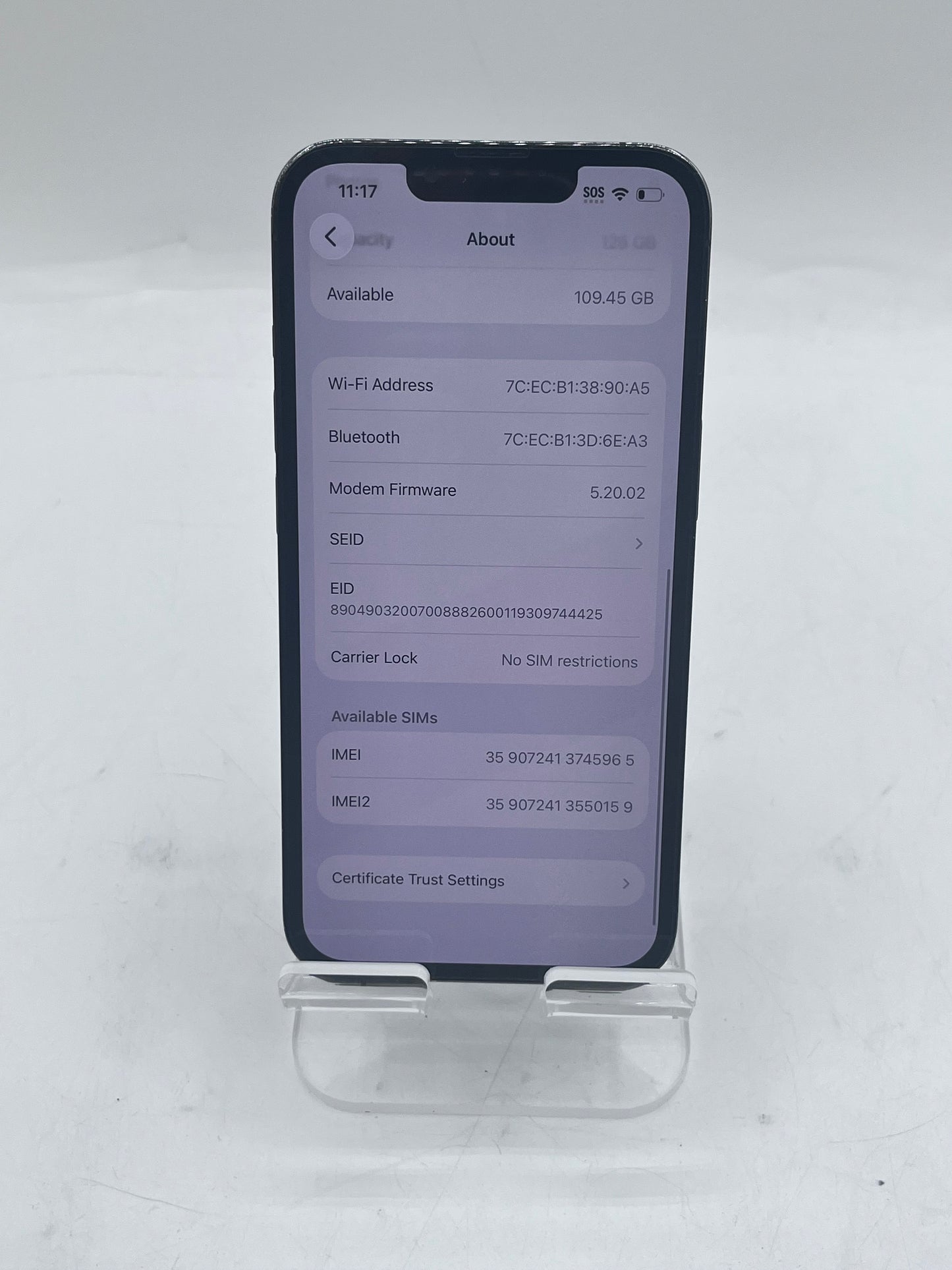 Unlocked Apple iPhone 13 Pro A2483 MLTP3LL/A 6.1" 128GB Black NO FACE ID