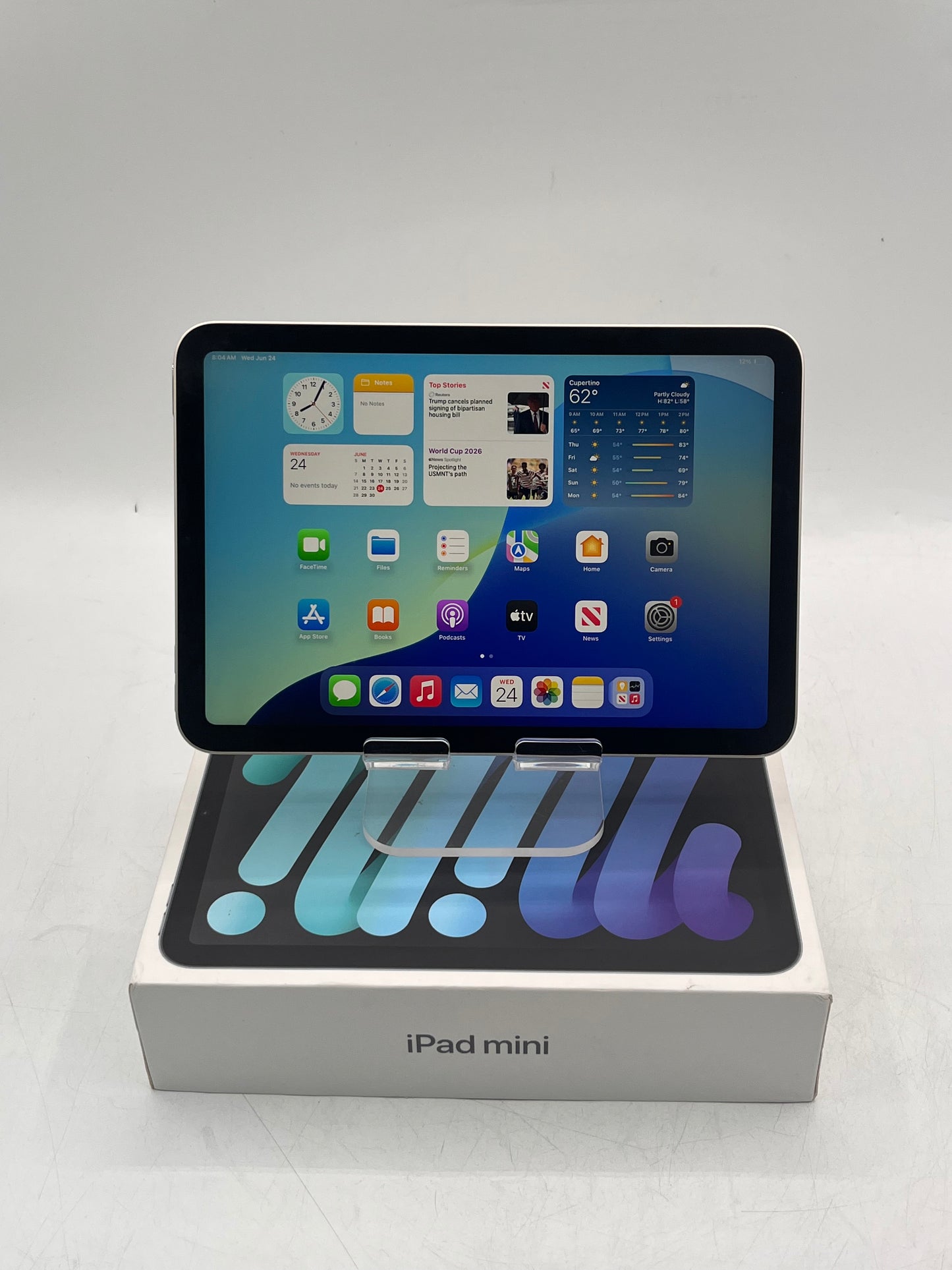 2021 Apple iPad Mini (6th Gen) A2567 MK7P3LL/A 64GB Wi‑Fi Tablet Silver