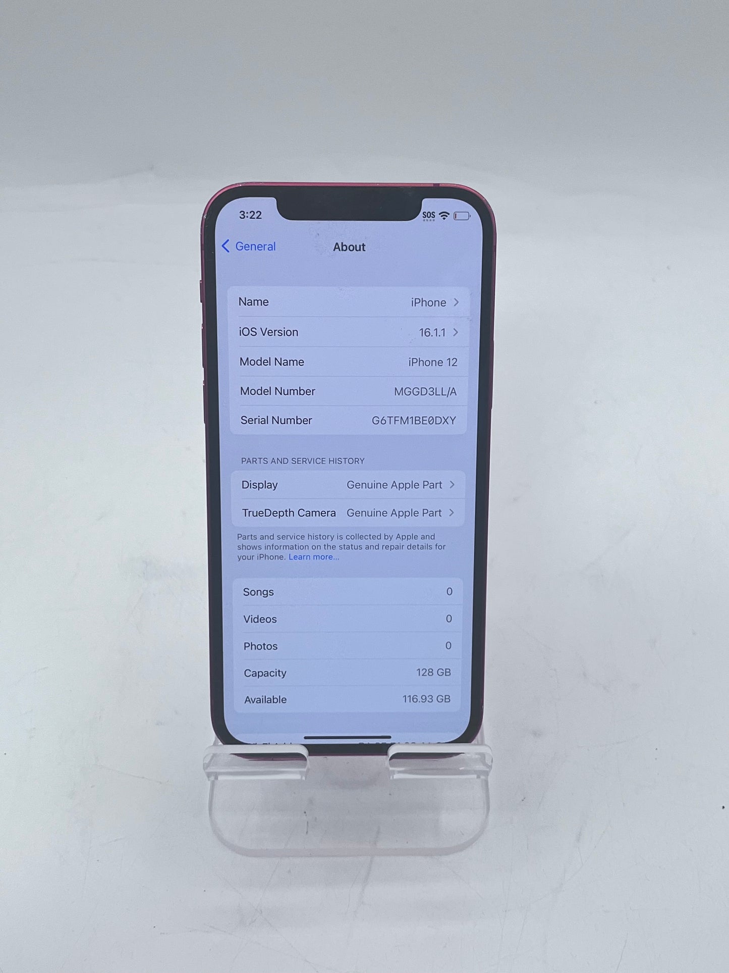T-Mobile Only Apple iPhone 12 6.1" MGGD3LL/A A2172 128GB - Red Free Shipping