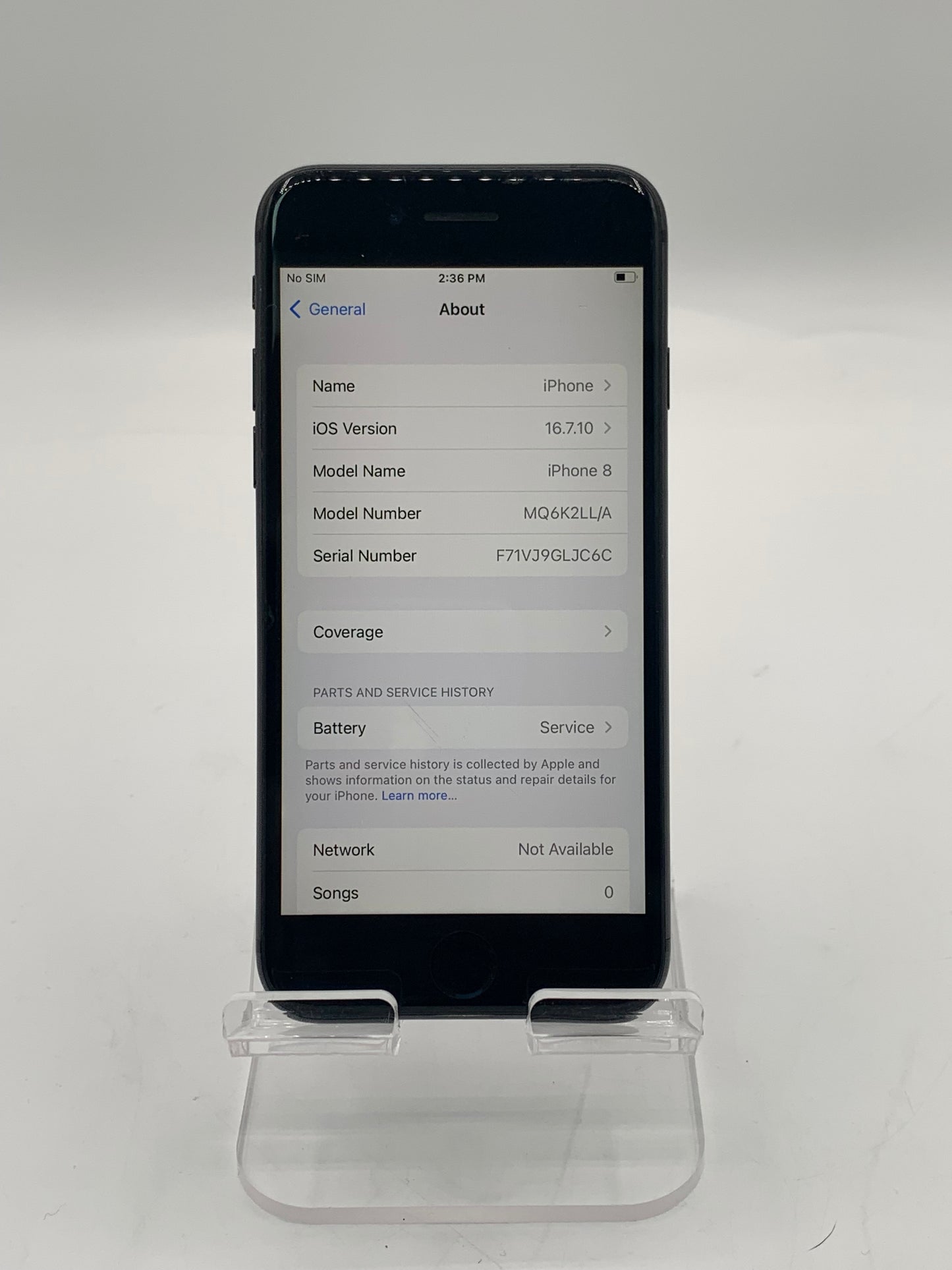 Unlocked Apple iPhone 8 4.7" 64GB MQ6K2LL/A Black